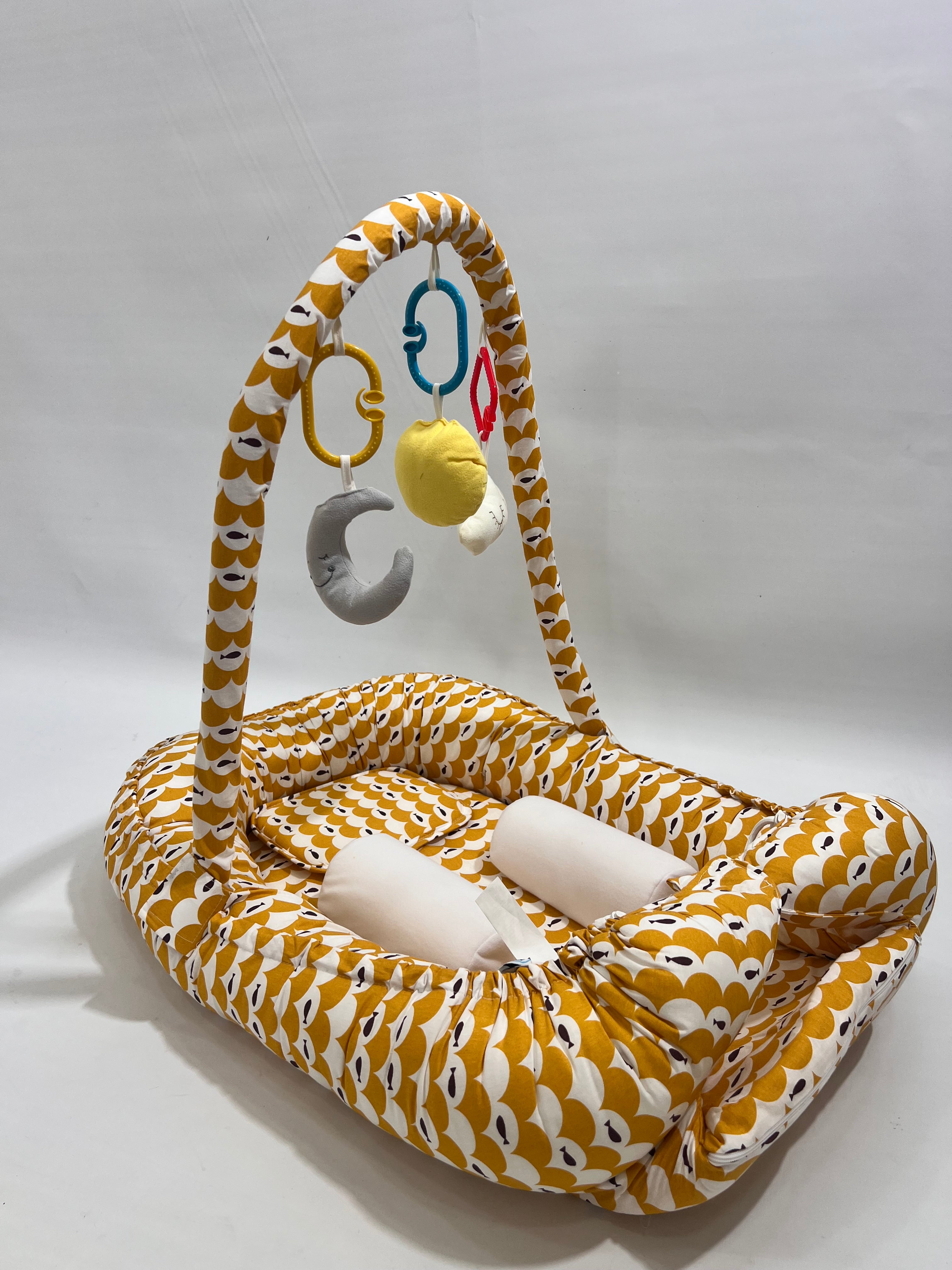 Organic Cotton Baby Nest with Toys