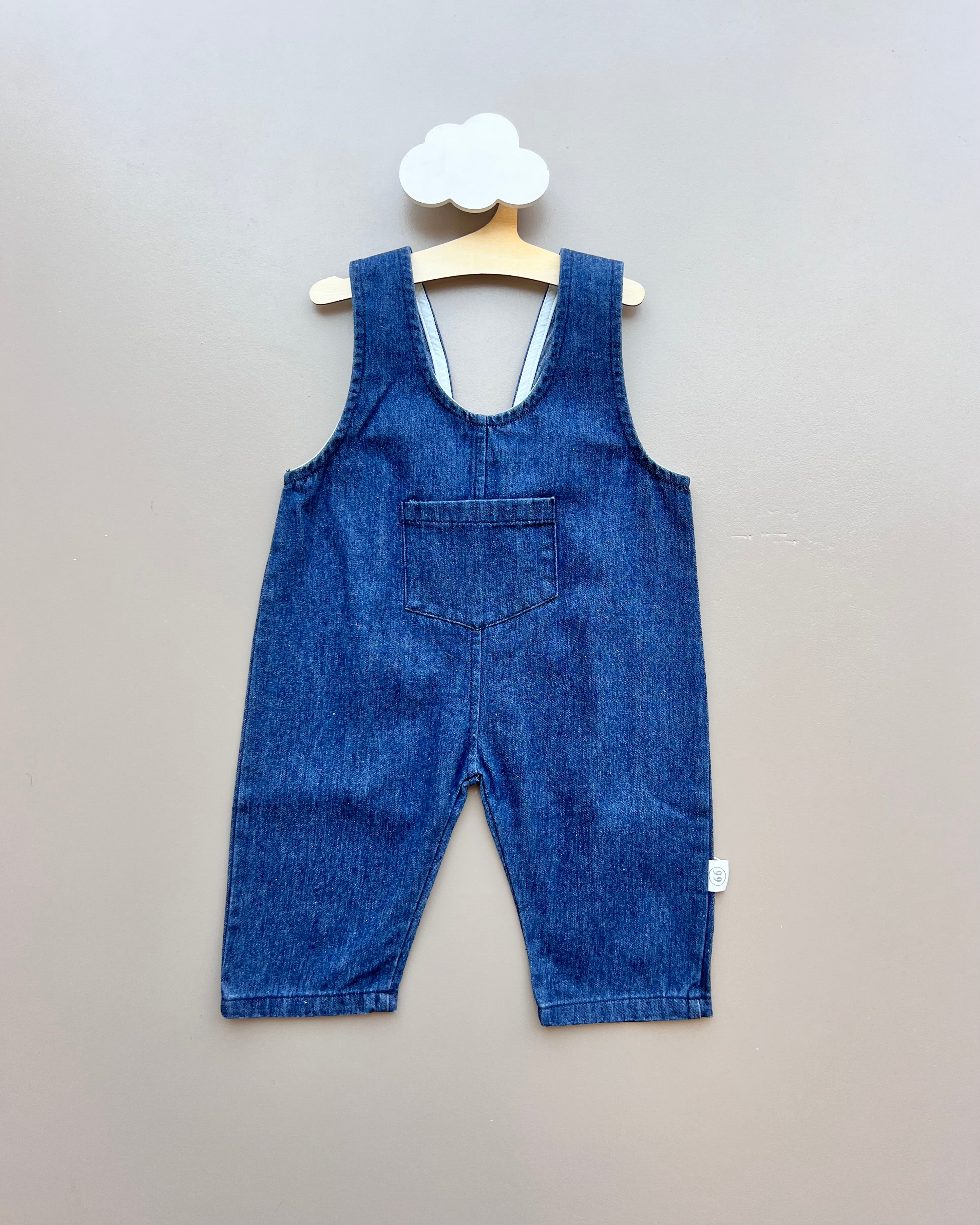 Navy Jeans Salopettes