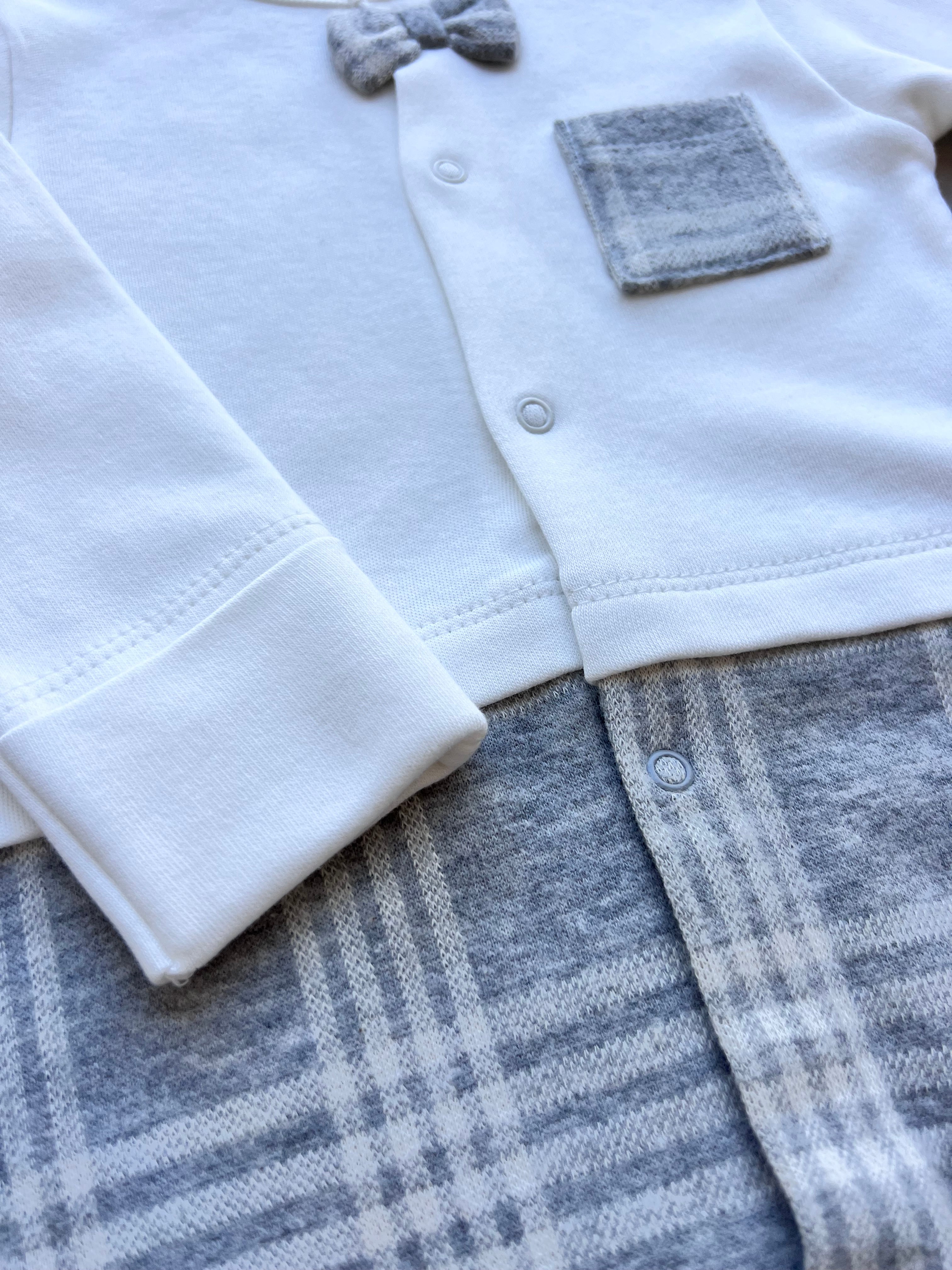 Gray/White Velvet Hospital Set