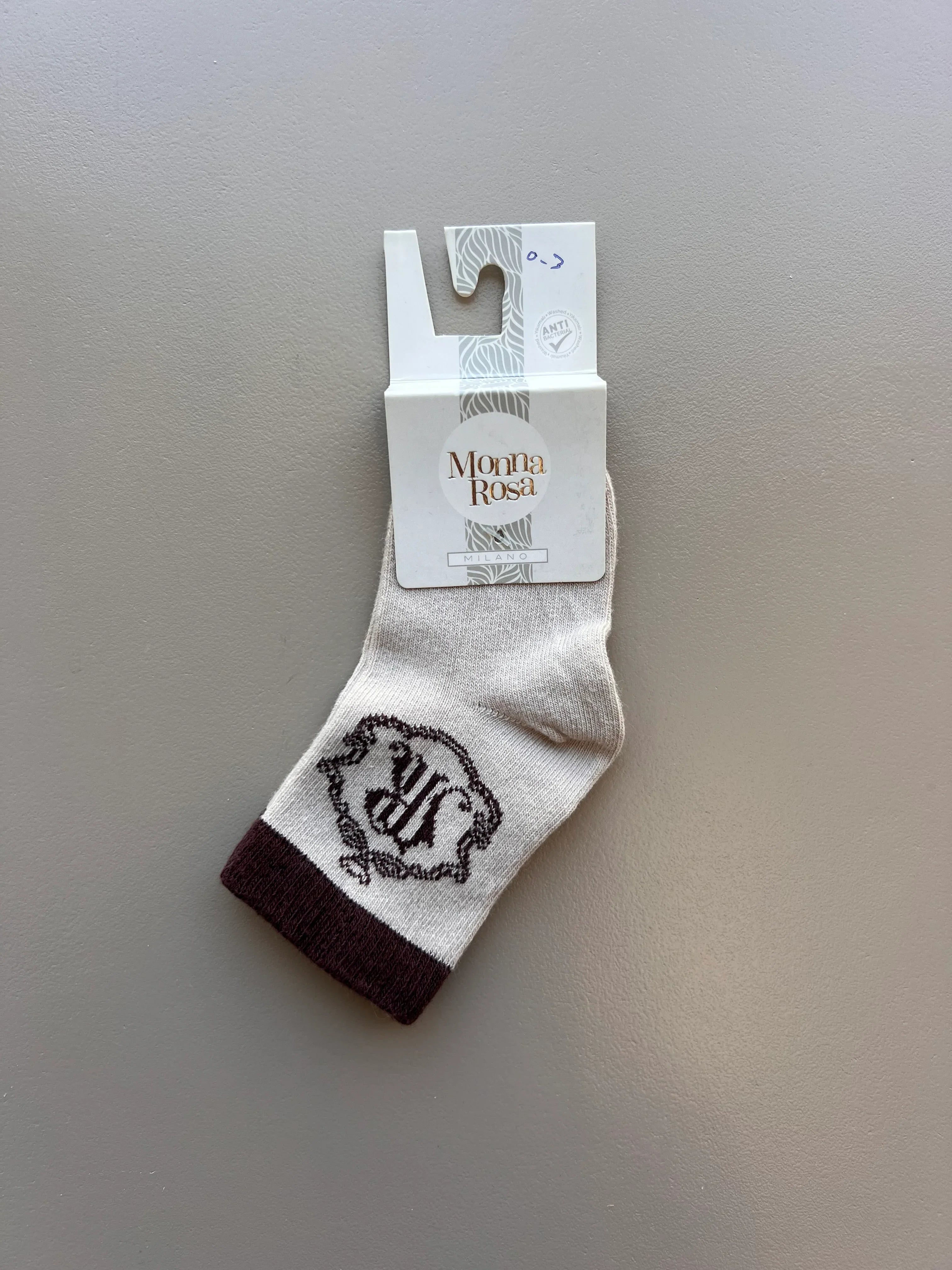 Monnarosa Blue Brown Socks 1pc