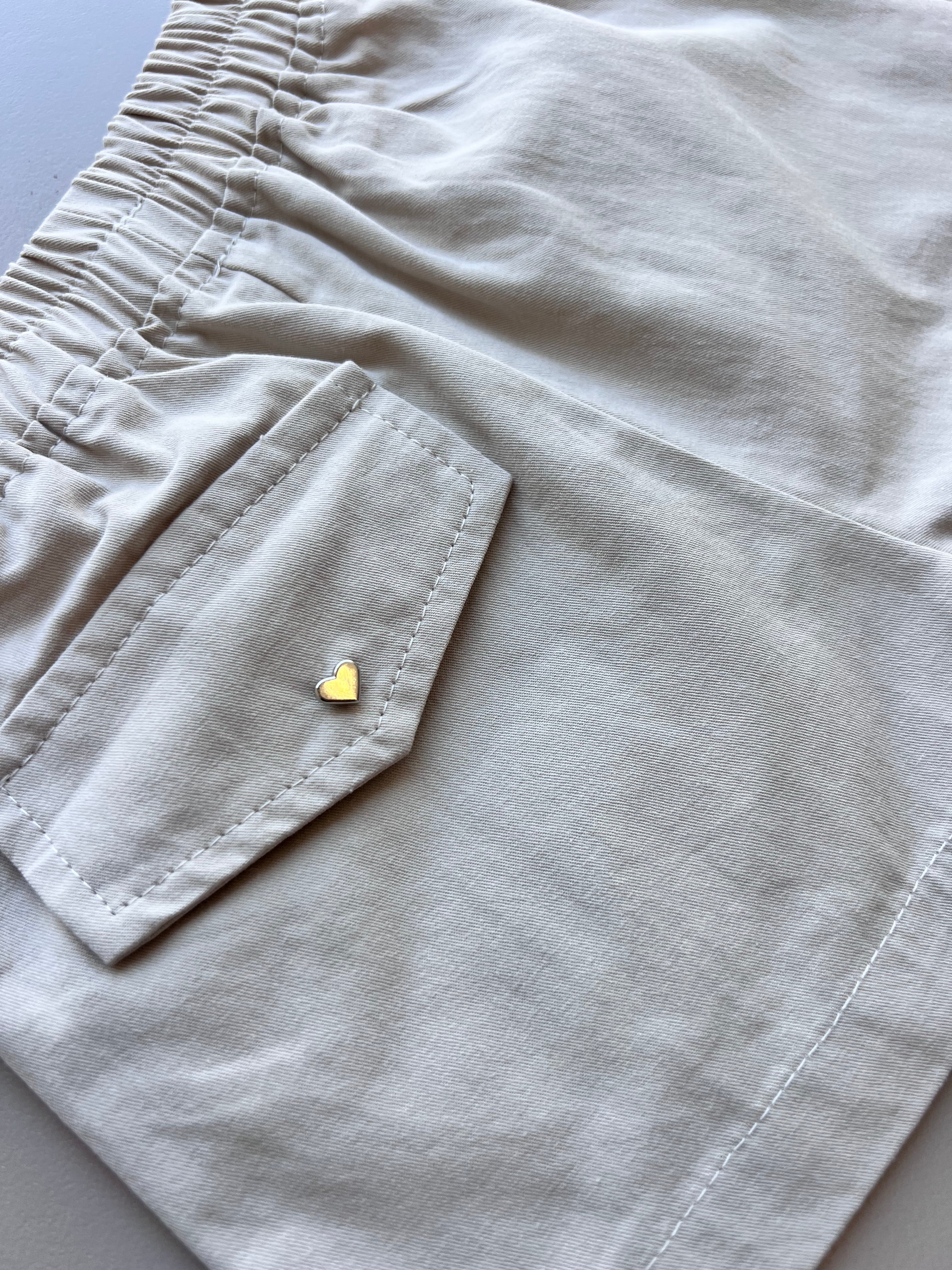 Greige Summer 2Pcs Jeans Set