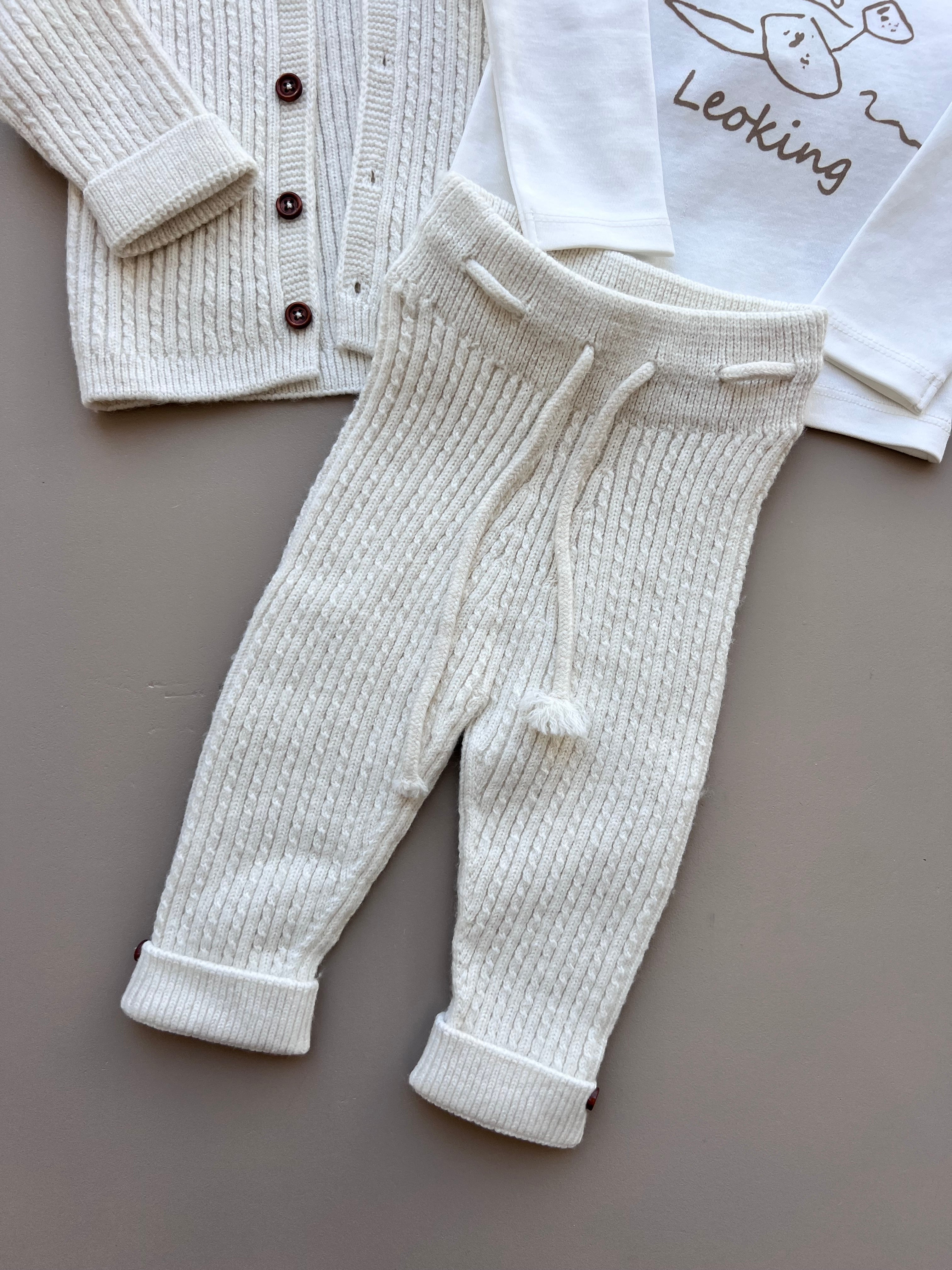 Merino Wool Top, Jacket, and Pant 3 Pcs Set