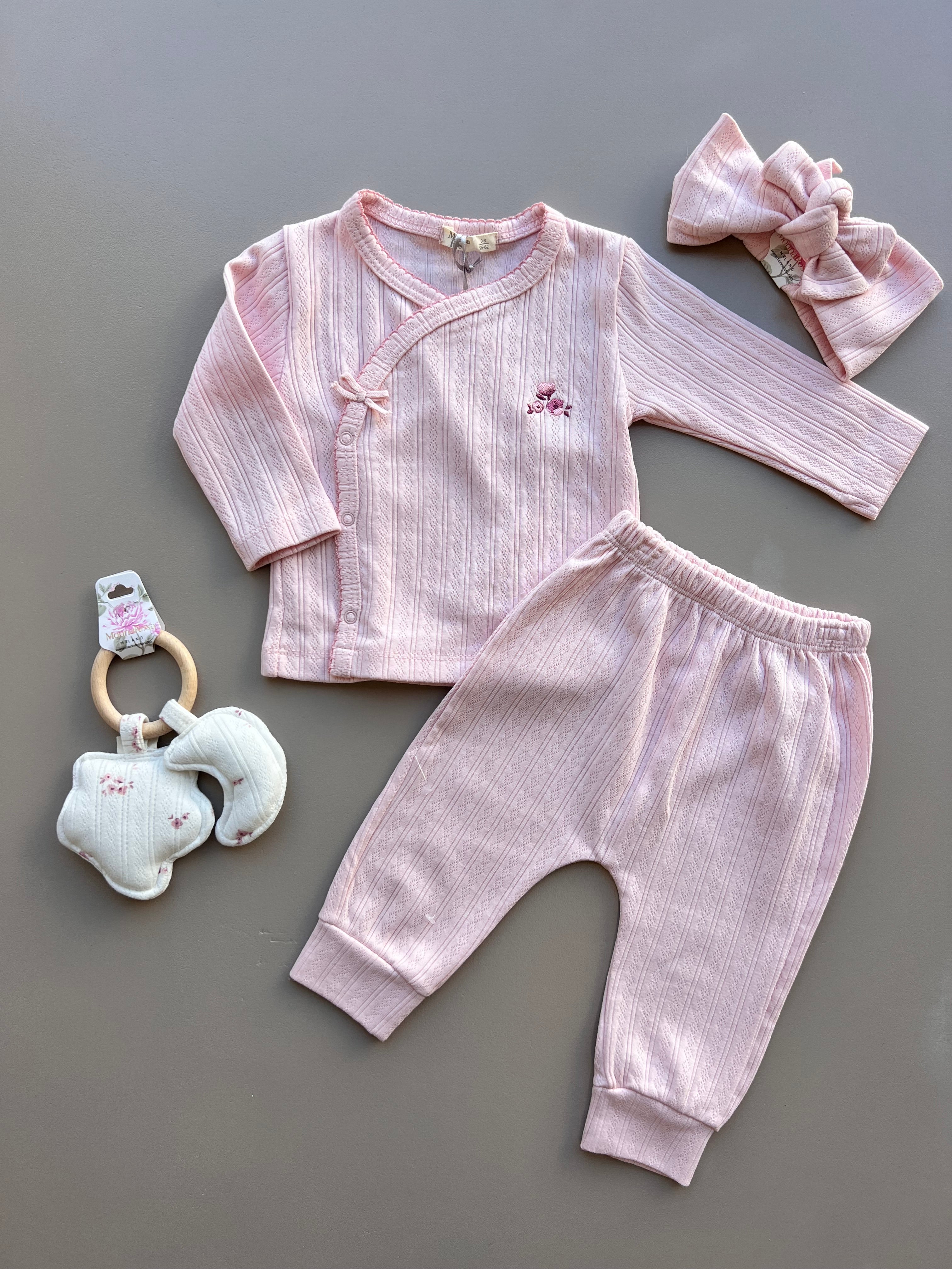 Organic Cotton With Snap Buttons 4 Pcs Set