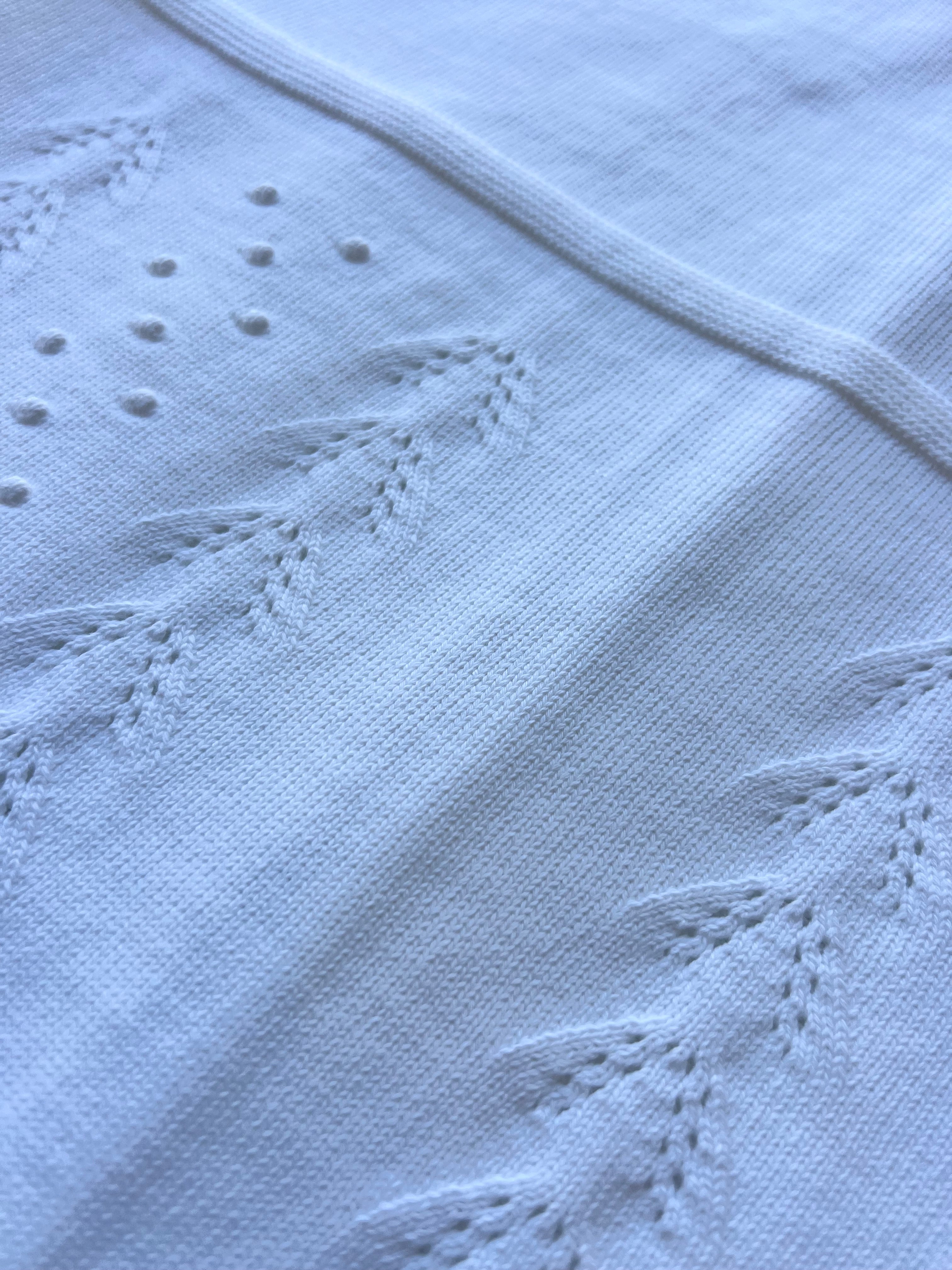 Off-White Organic Cotton Blanket
