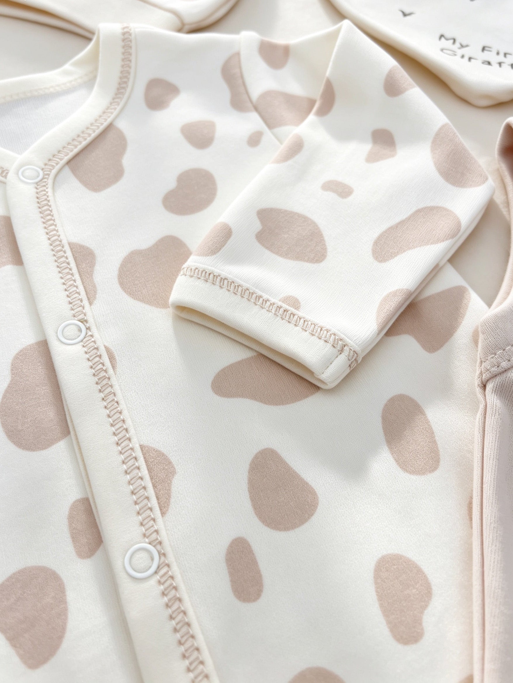 Giraffe GOTS™ Certified Organic Cotton Footed Overall 4 Pcs Set