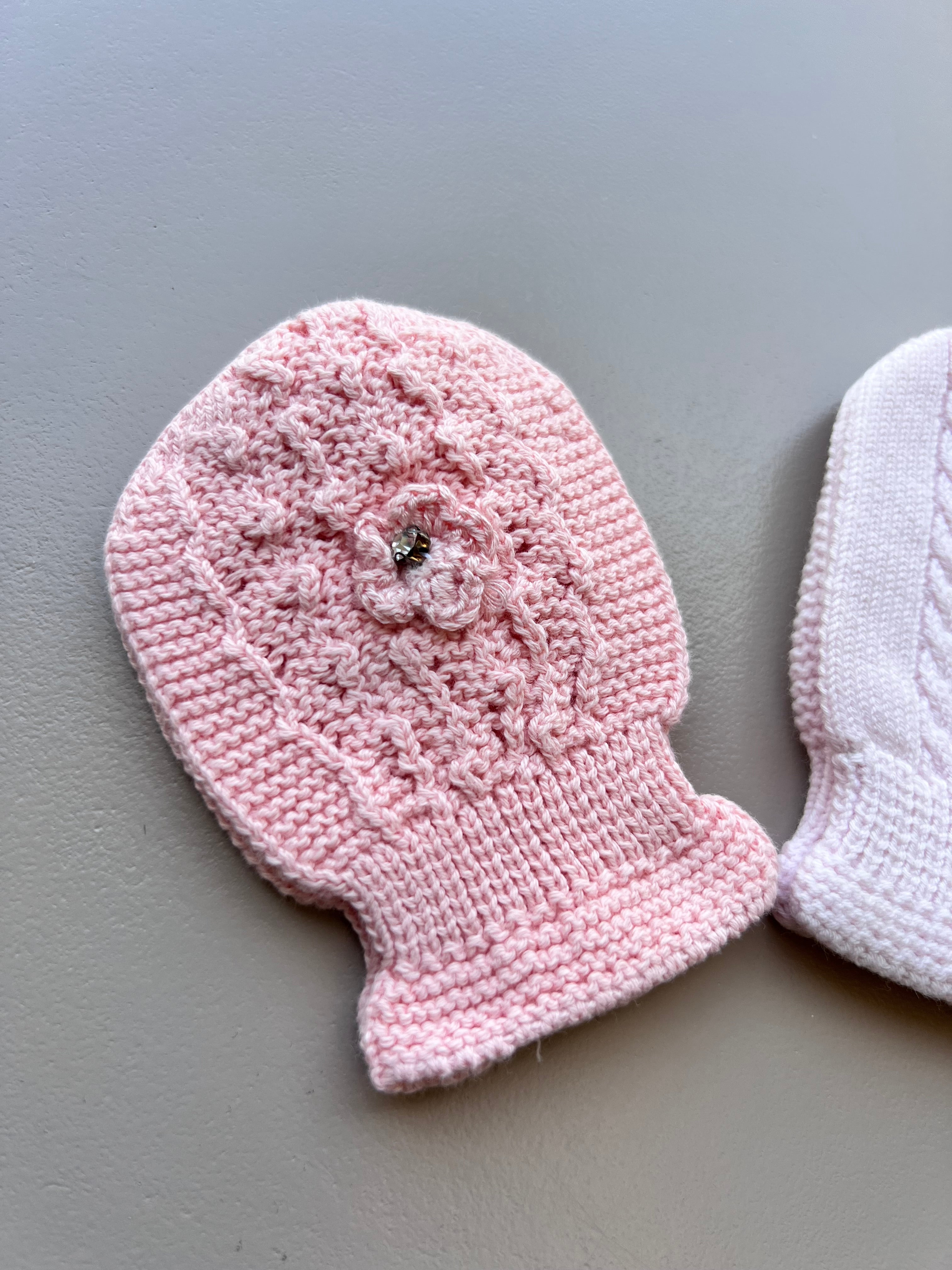 Salmon & Baby Pink Mitten Pack of 2 Pairs