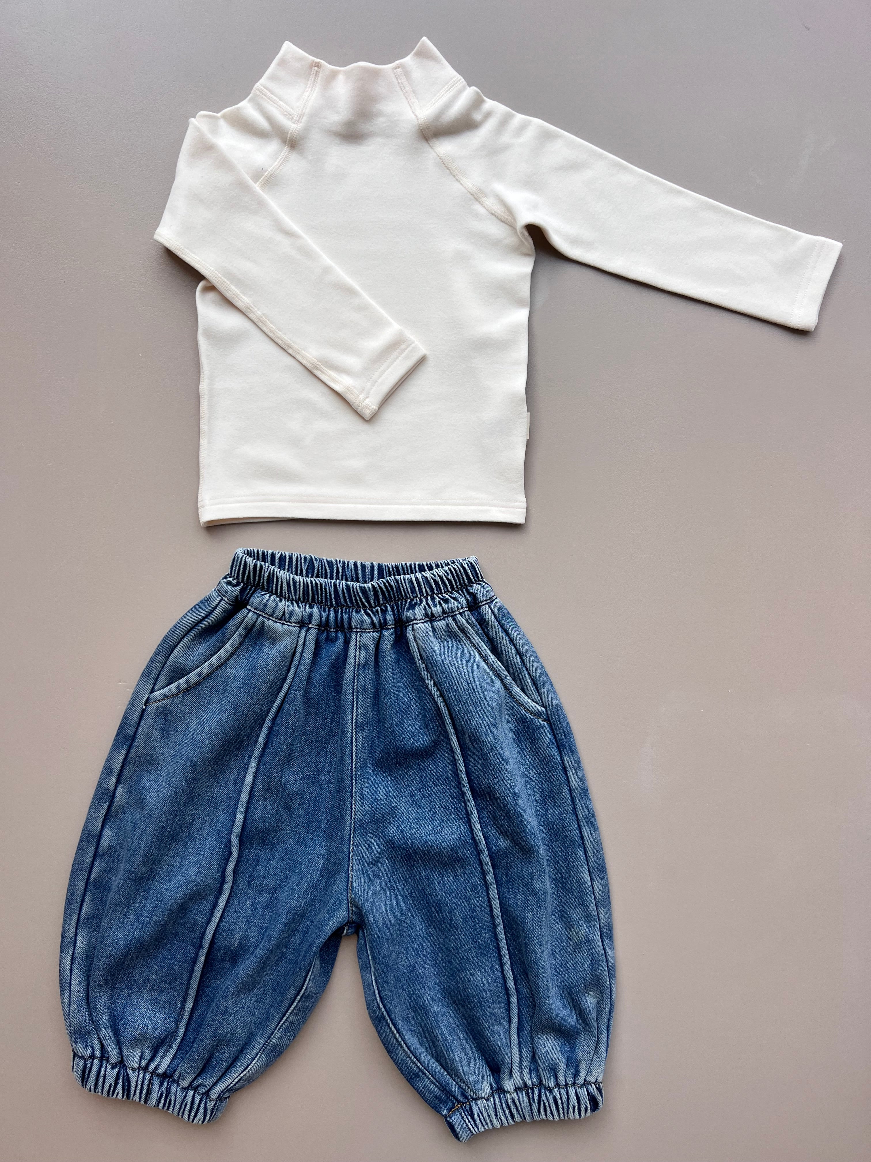 Blue Denim Jeans Fur Inside