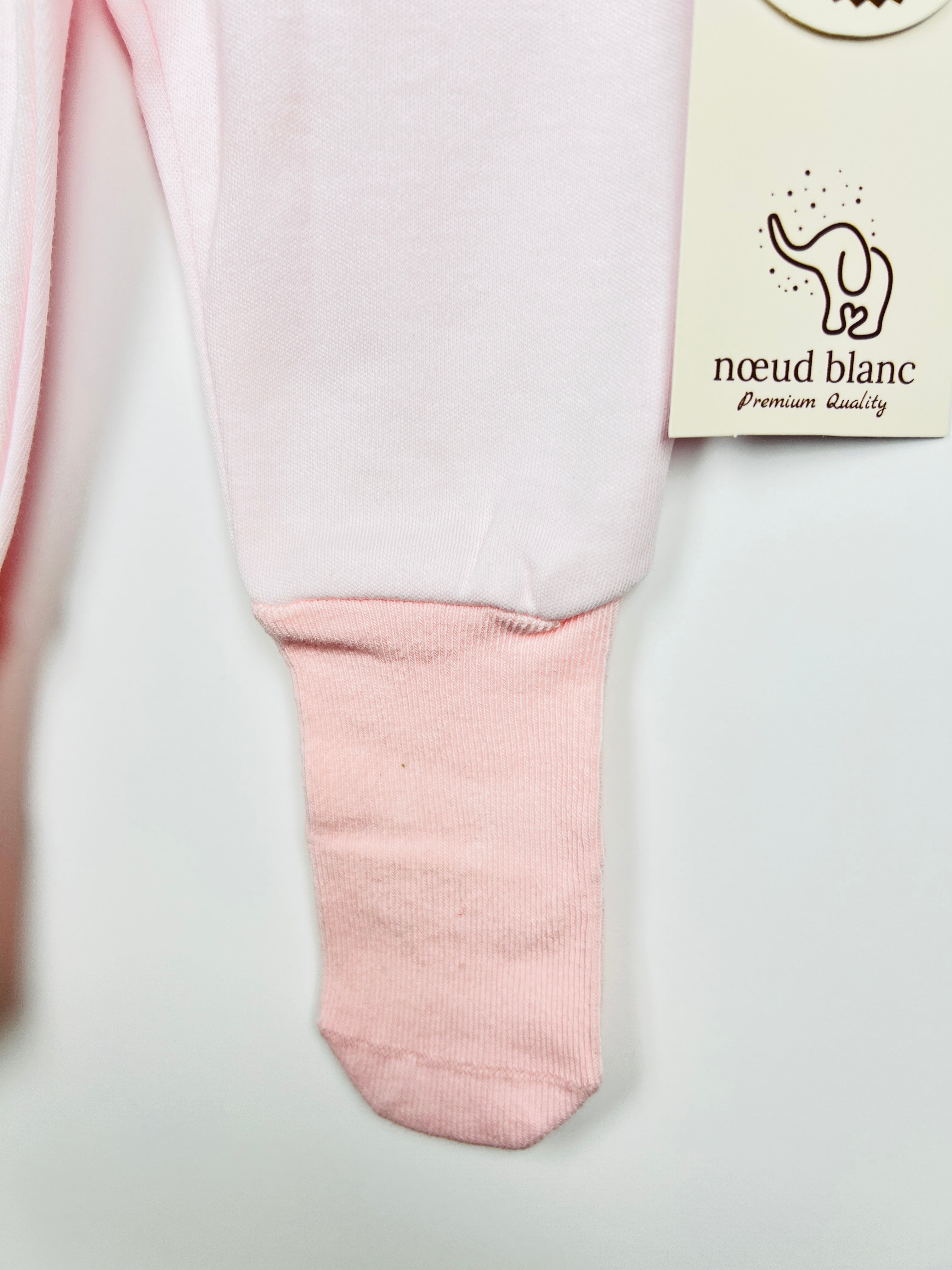 Nœud Blanc™ Organic Cotton High Waist Footed Pants