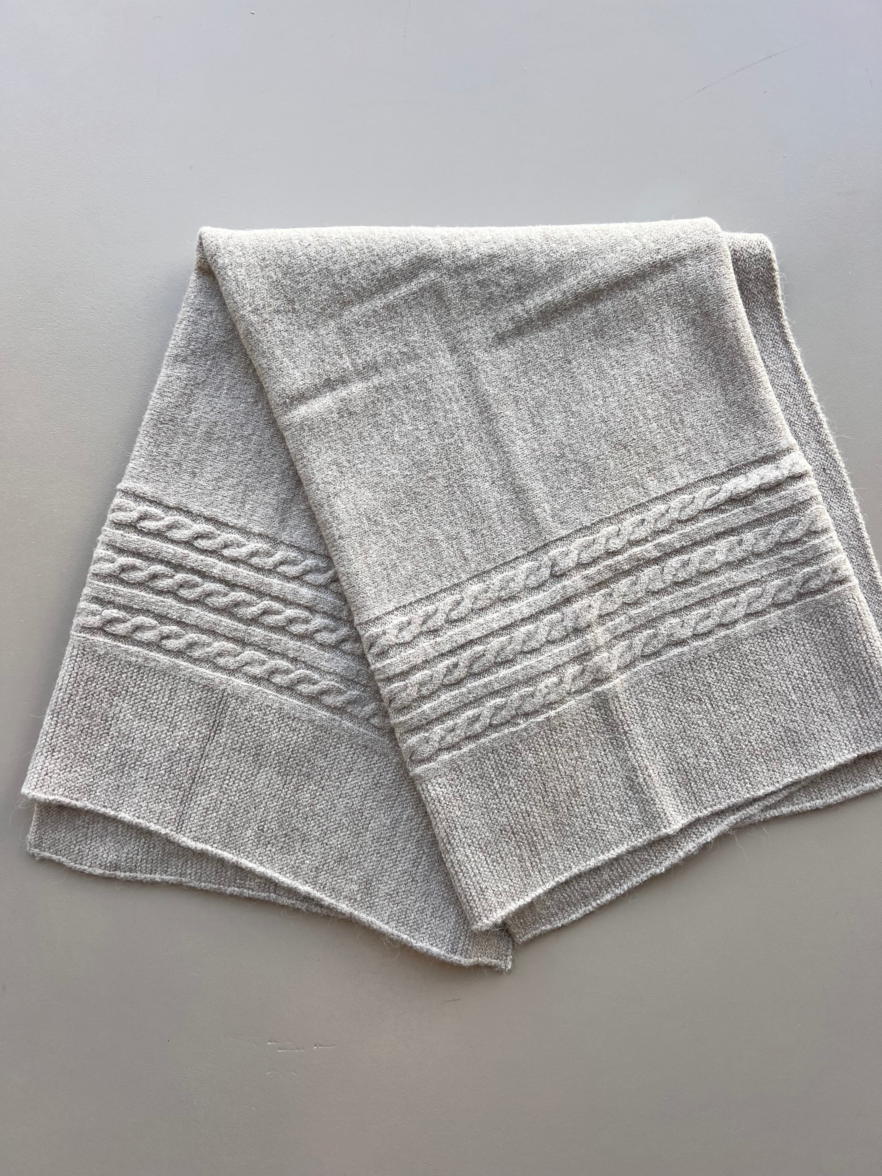 Natural Wool Twine Blanket