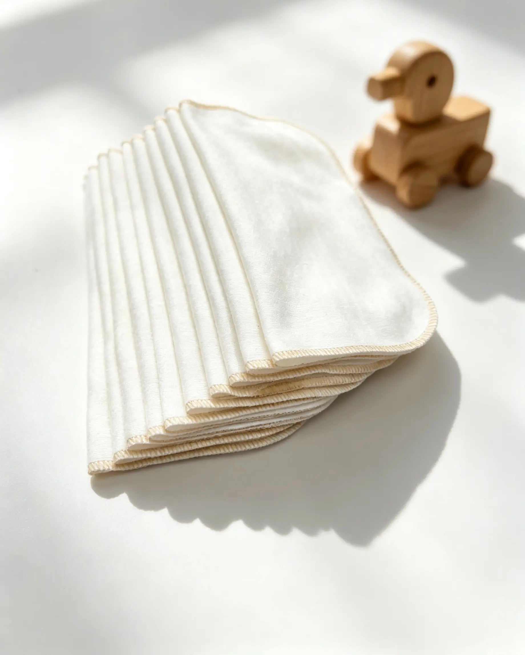 GOTS™ Certified Organic Wash Cloth Pack of 10 Pcs