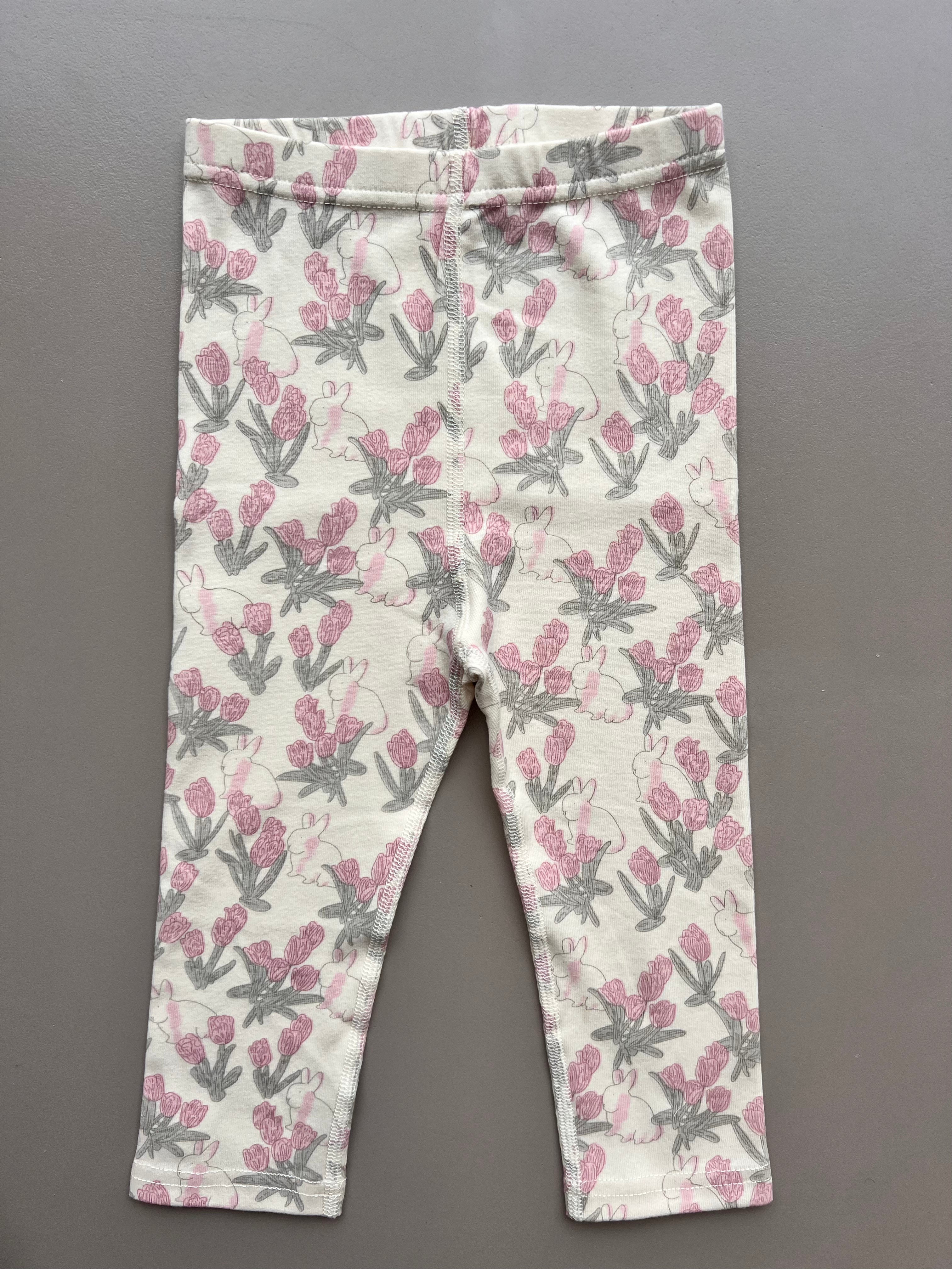 Beige And Pink Rabbit Pyjama 2 Pcs Set