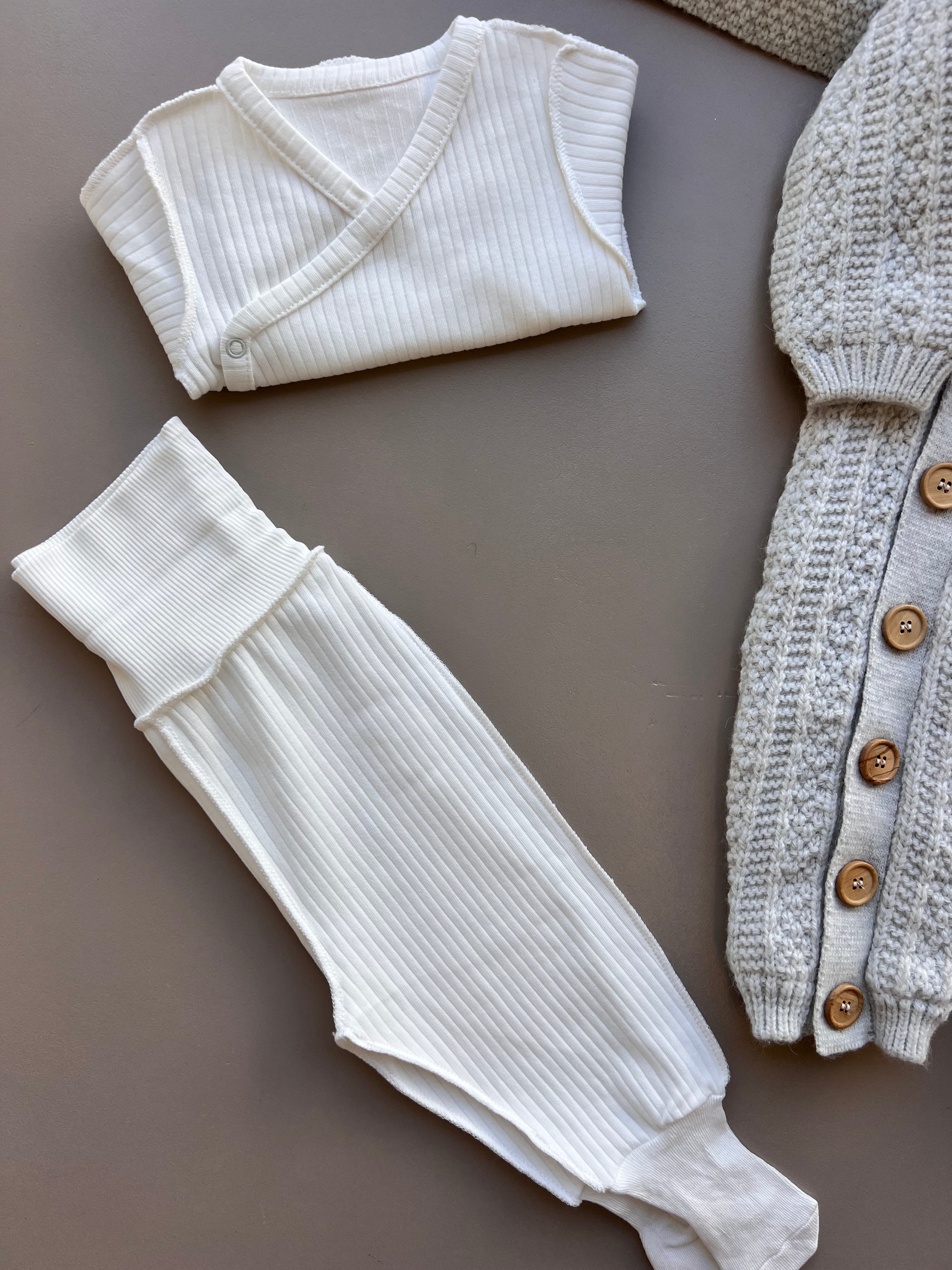 Light Grey Wool Button Hospital Set 7 Pcs