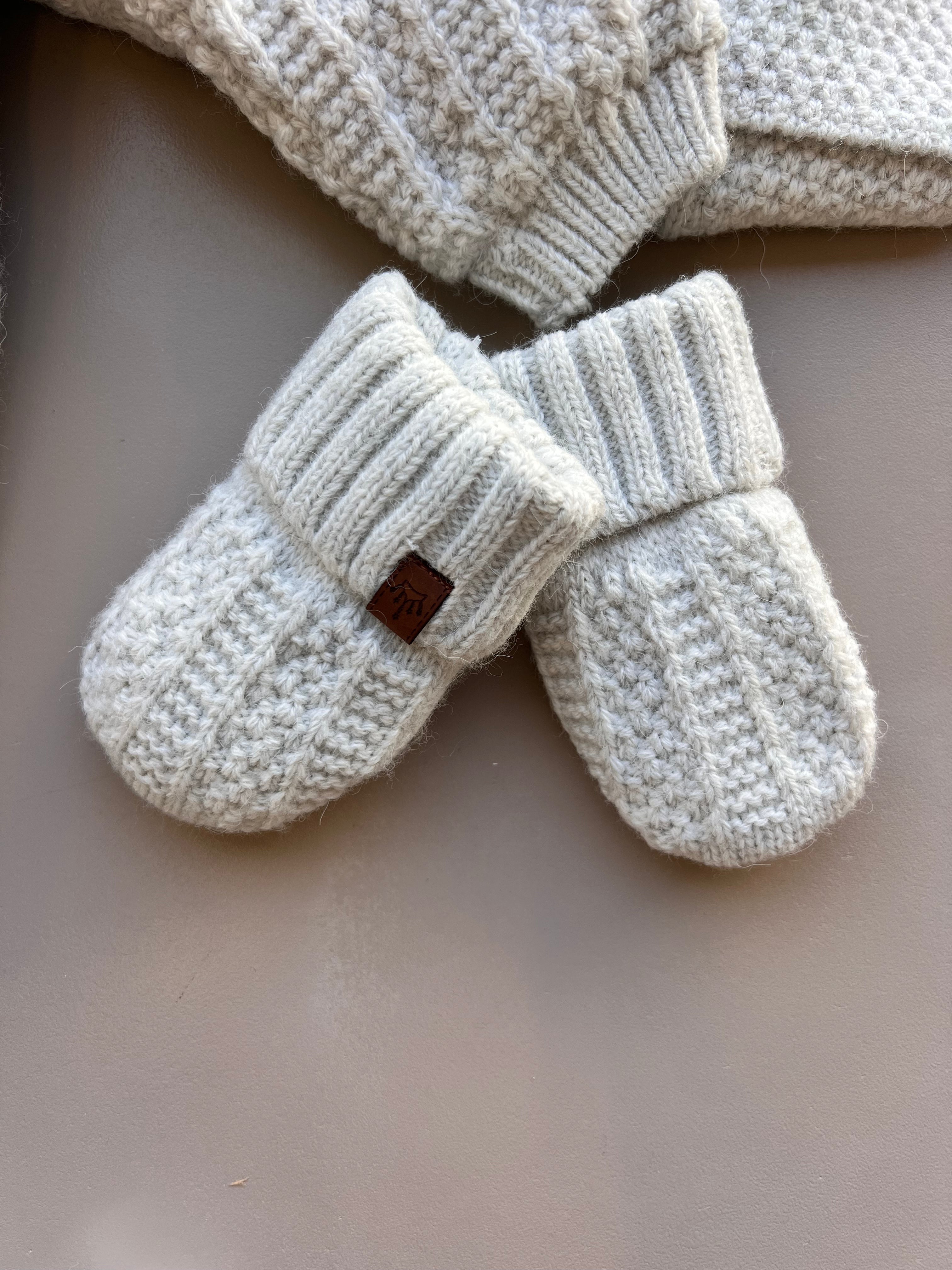 Light Grey Wool Button Hospital Set 7 Pcs