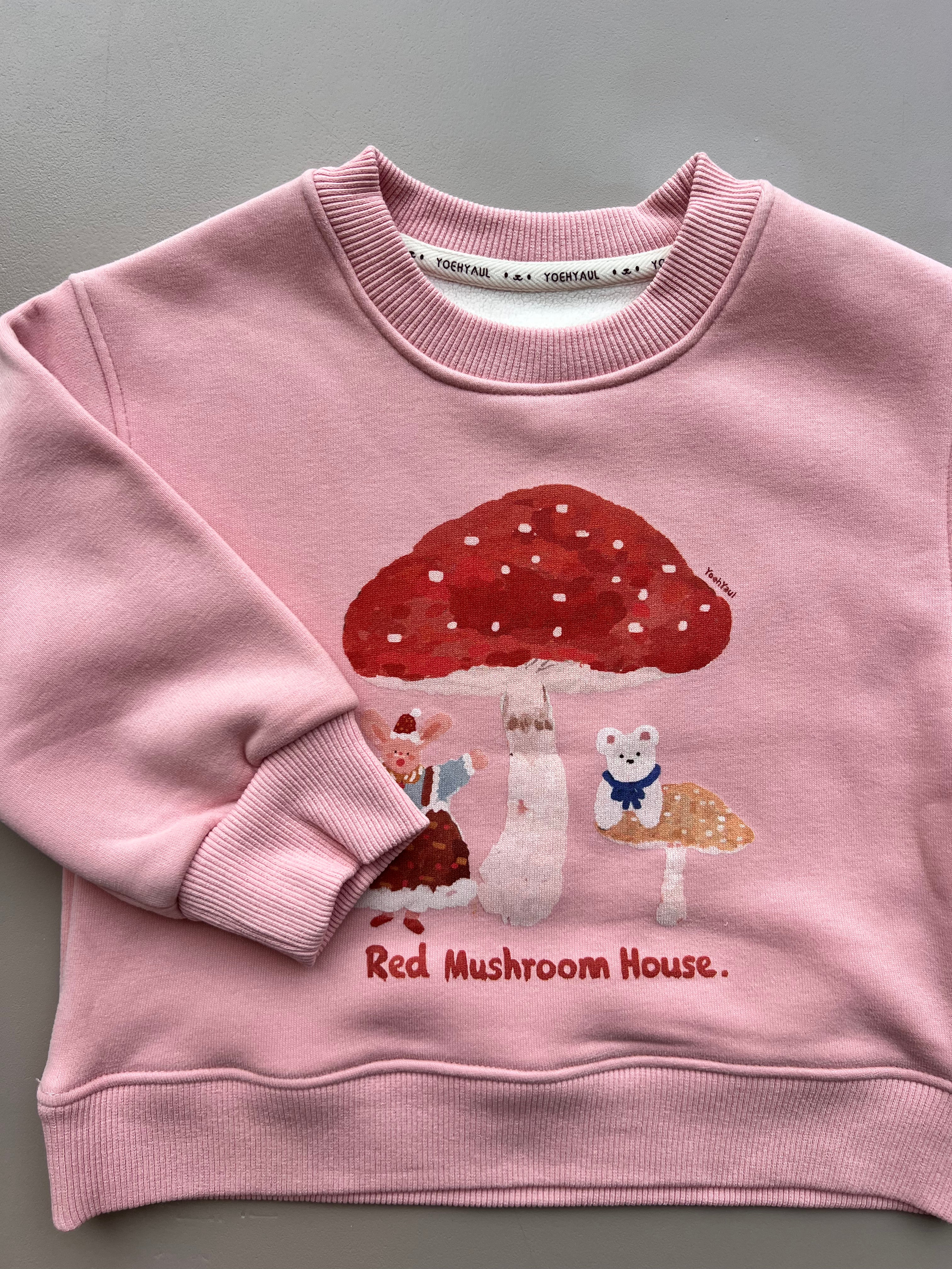 Graphic-Print Sweatshirt Fur Inside