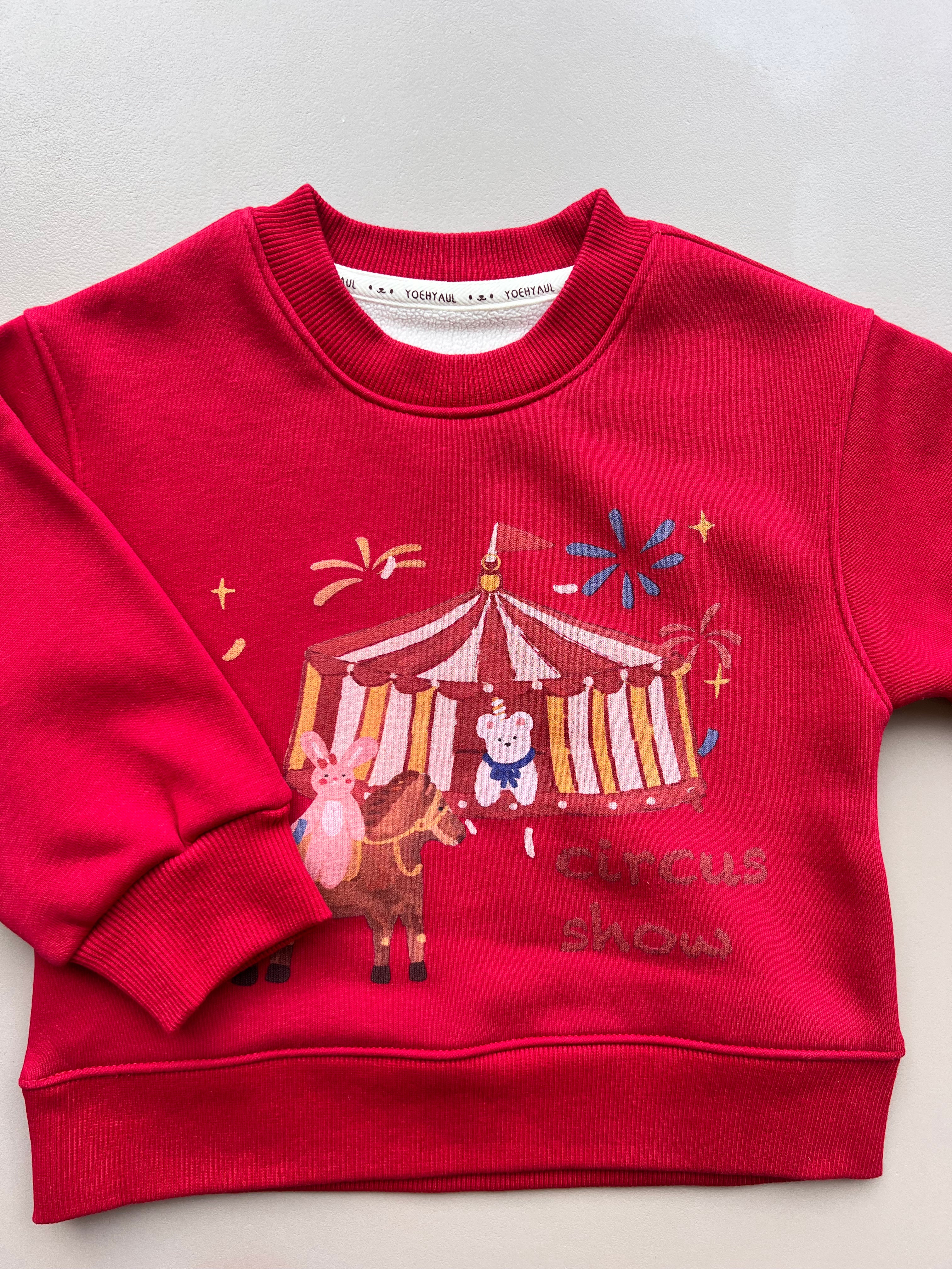 Graphic-Print Sweatshirt Fur Inside