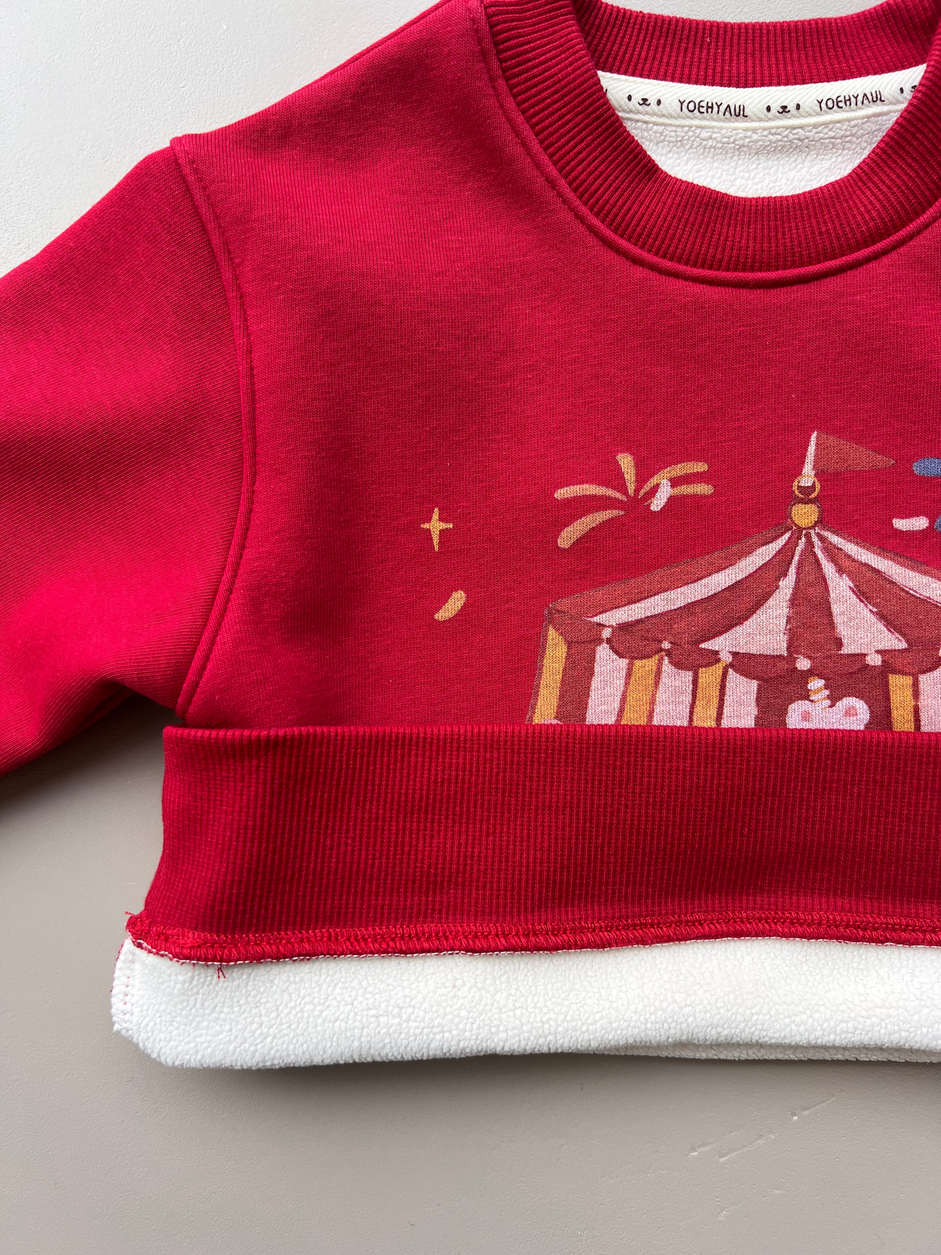 Graphic-Print Sweatshirt Fur Inside