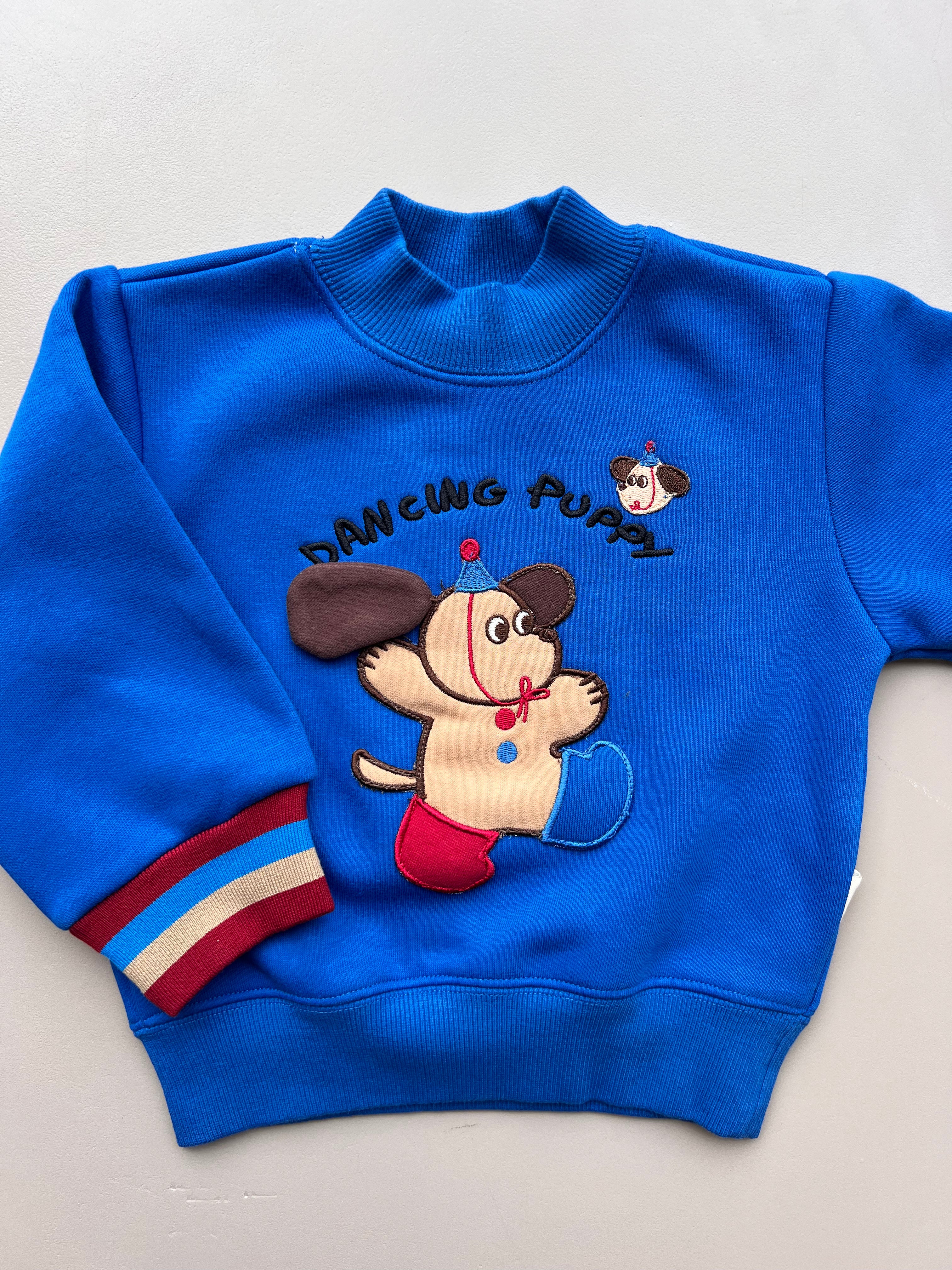 Navy Blue Fleece Puppy 2 Pcs Set