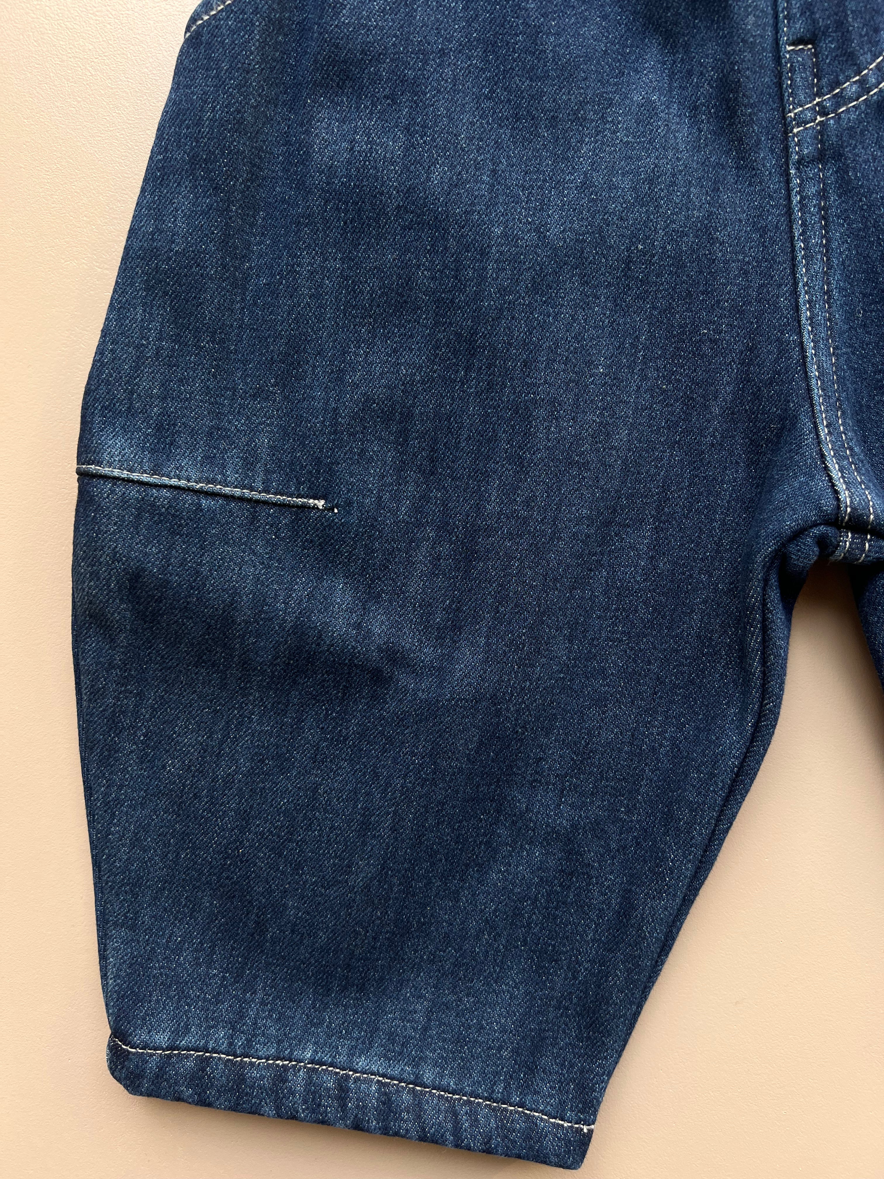 Dark Blue Denim Jeans Fur Inside