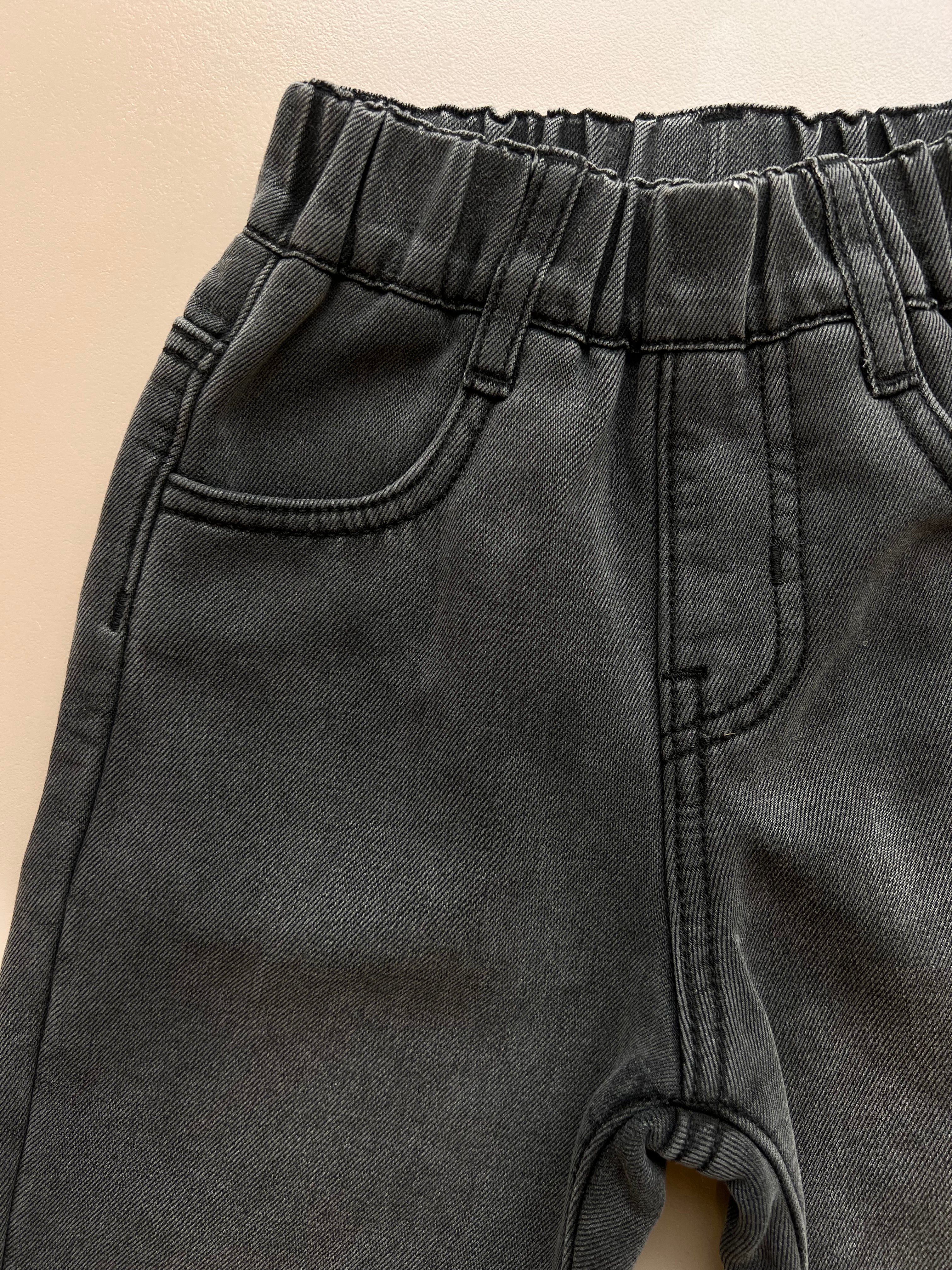 Gray Denim Jeans Fur Inside