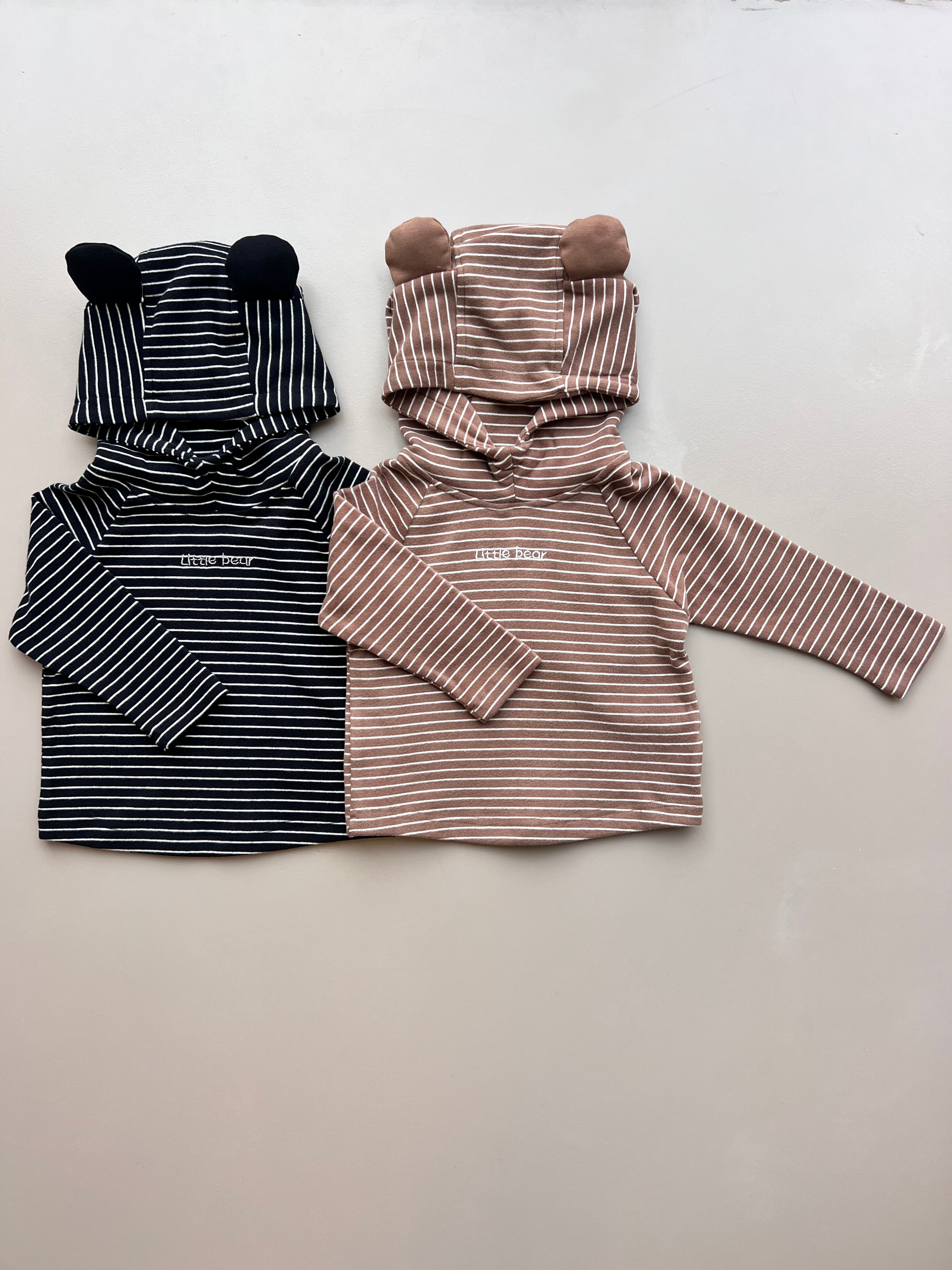 Little Bear Stripped Hoodie