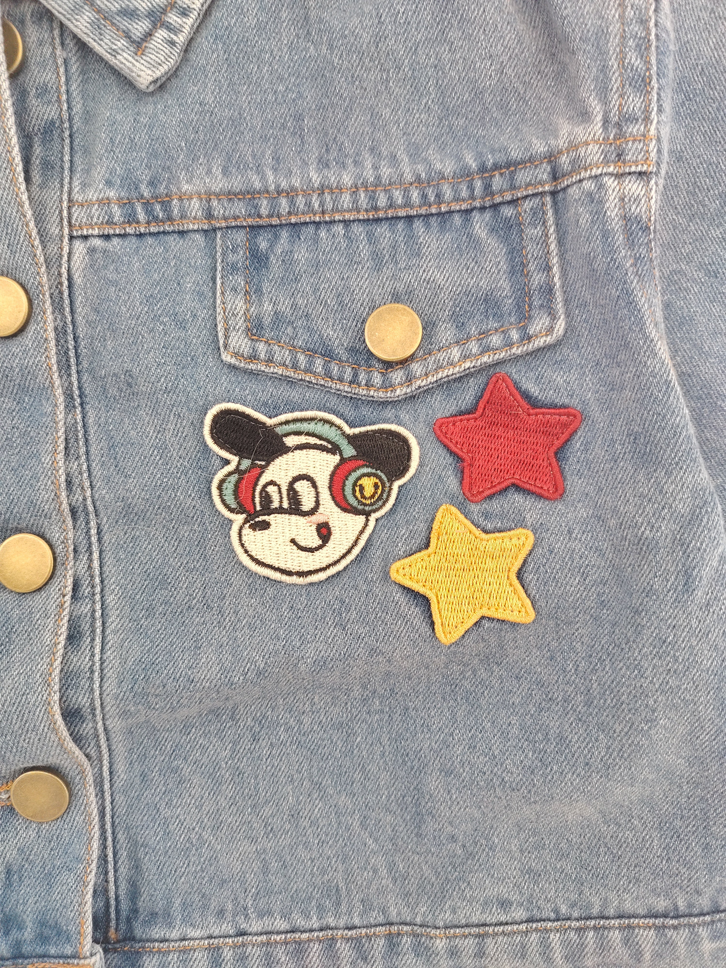 Blue Denim Cartoon Jacket