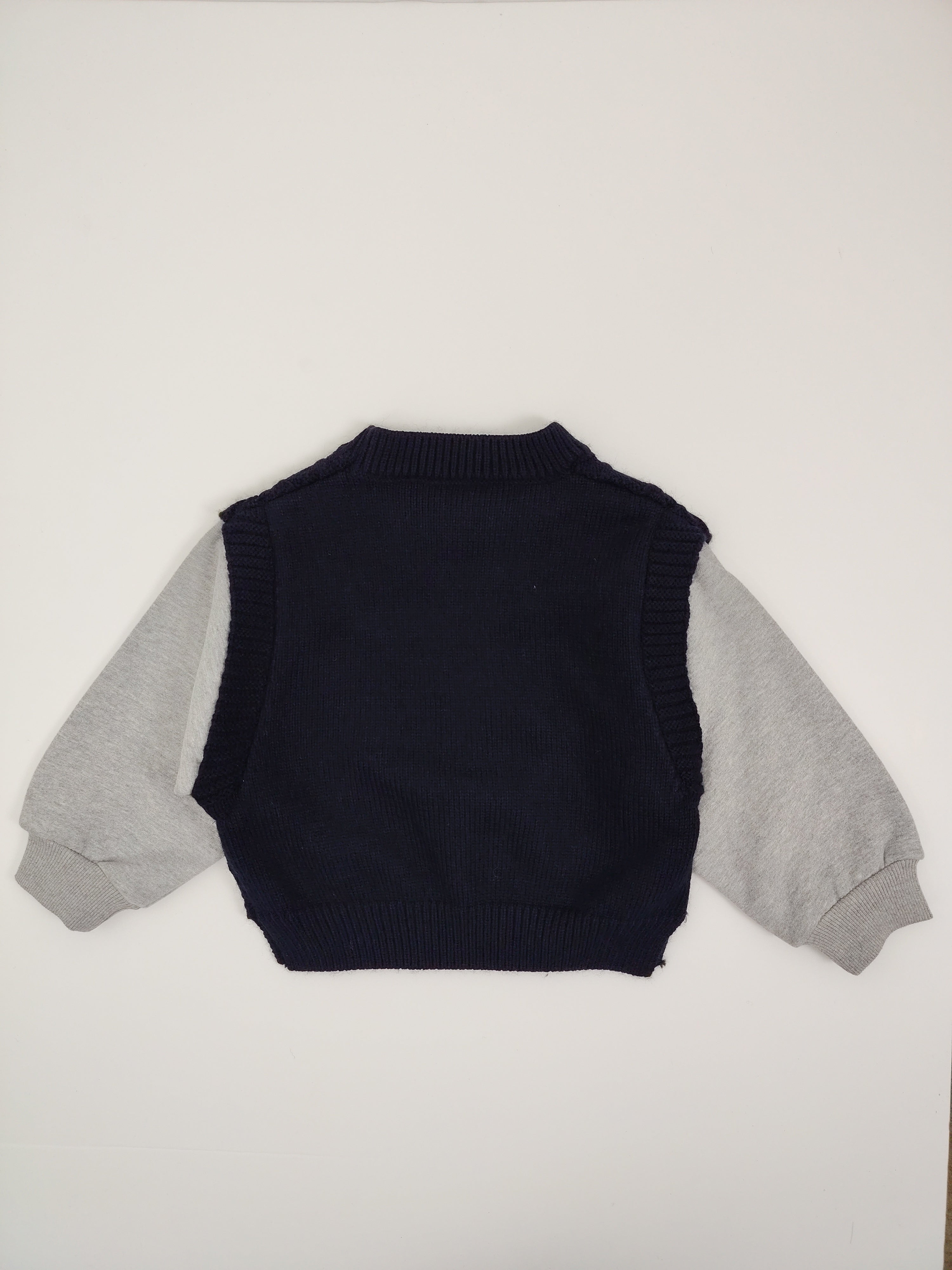 Black & Gray Oversize Sweater