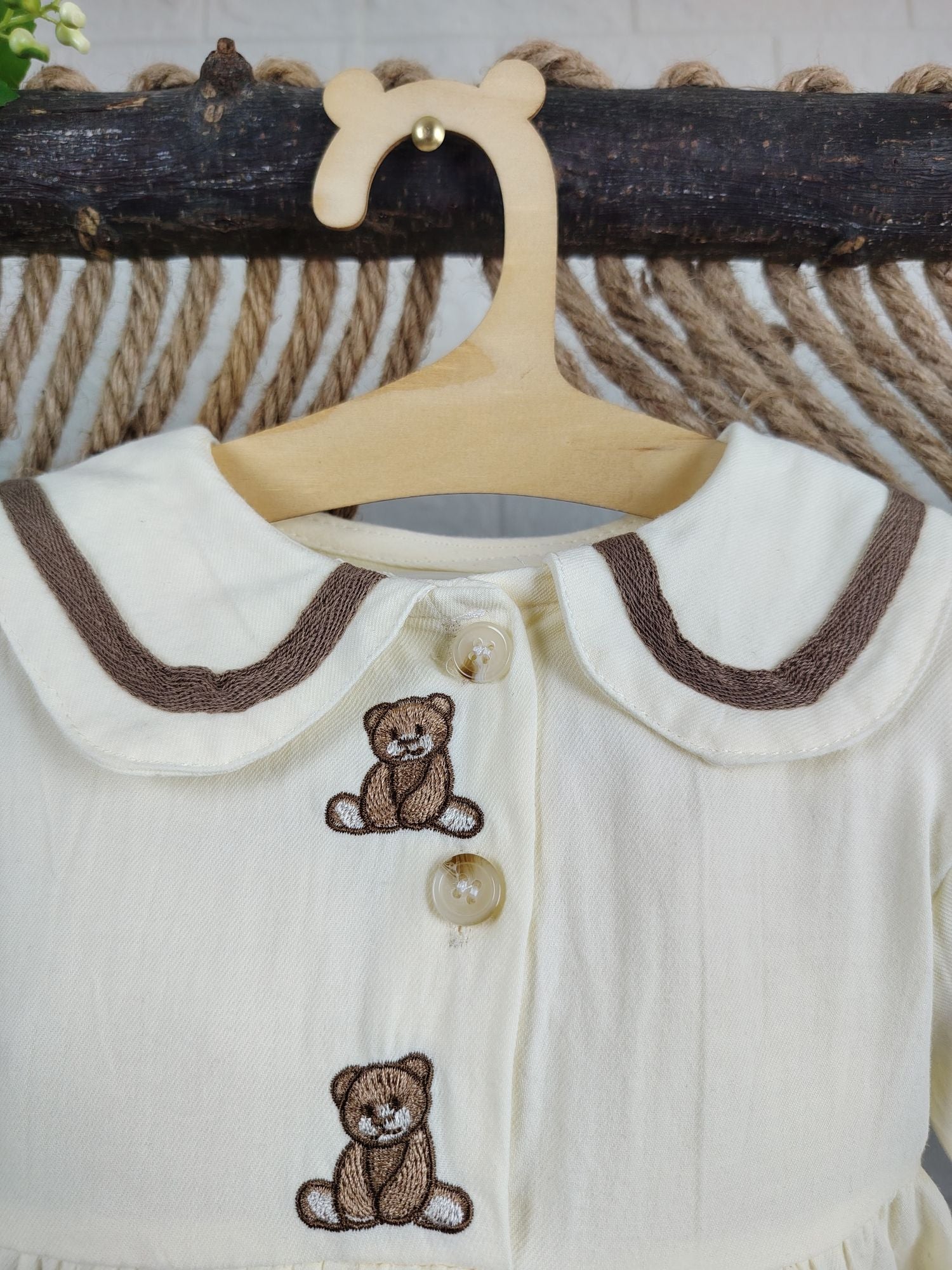 Beige Teddy Romper