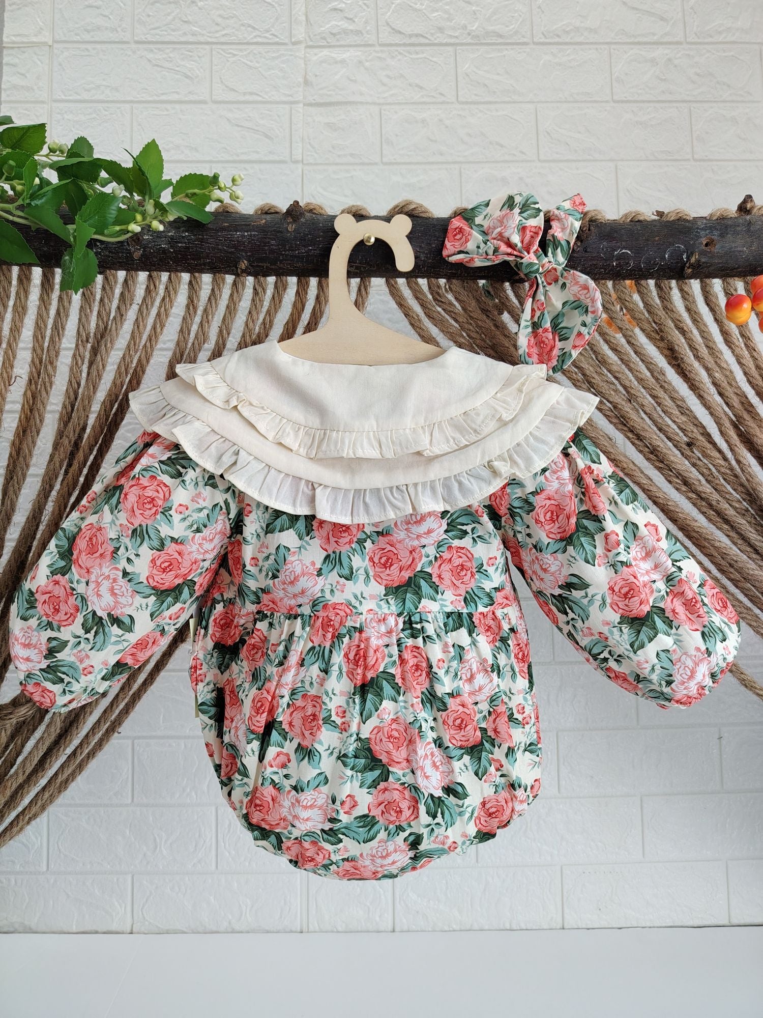 Flower Romper With Headband