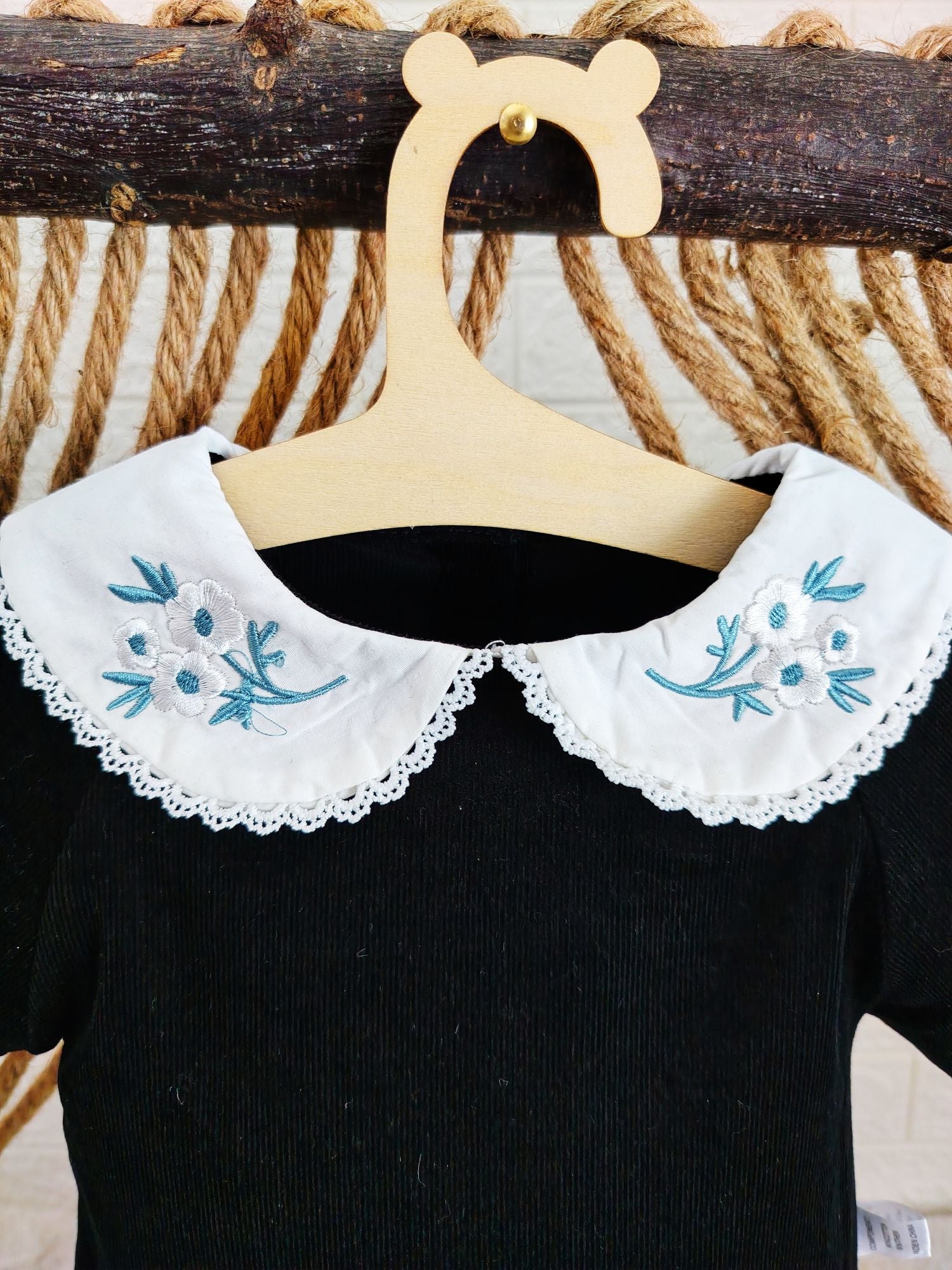 Black & White Collar Classy Romper