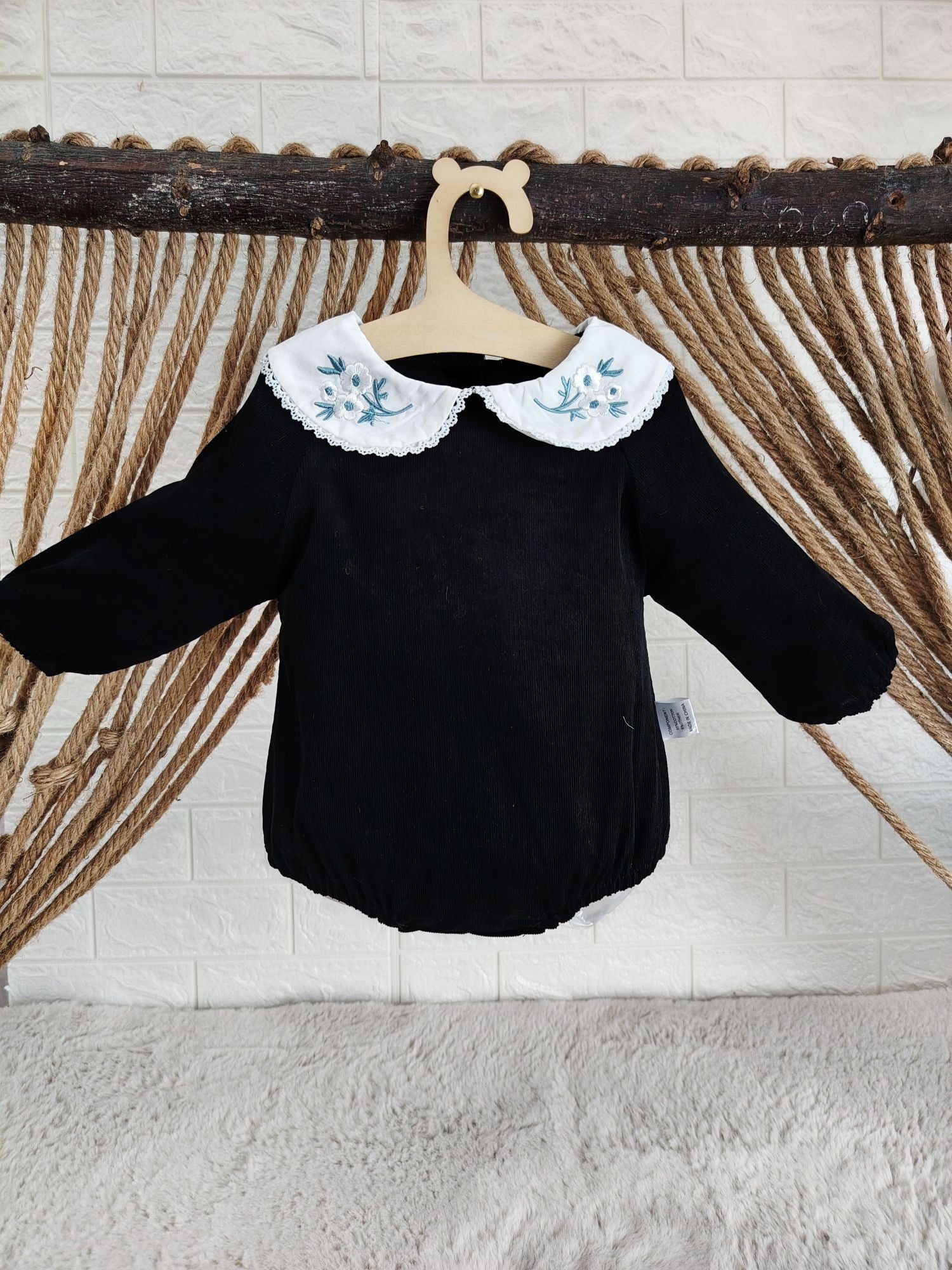 Black & White Collar Classy Romper