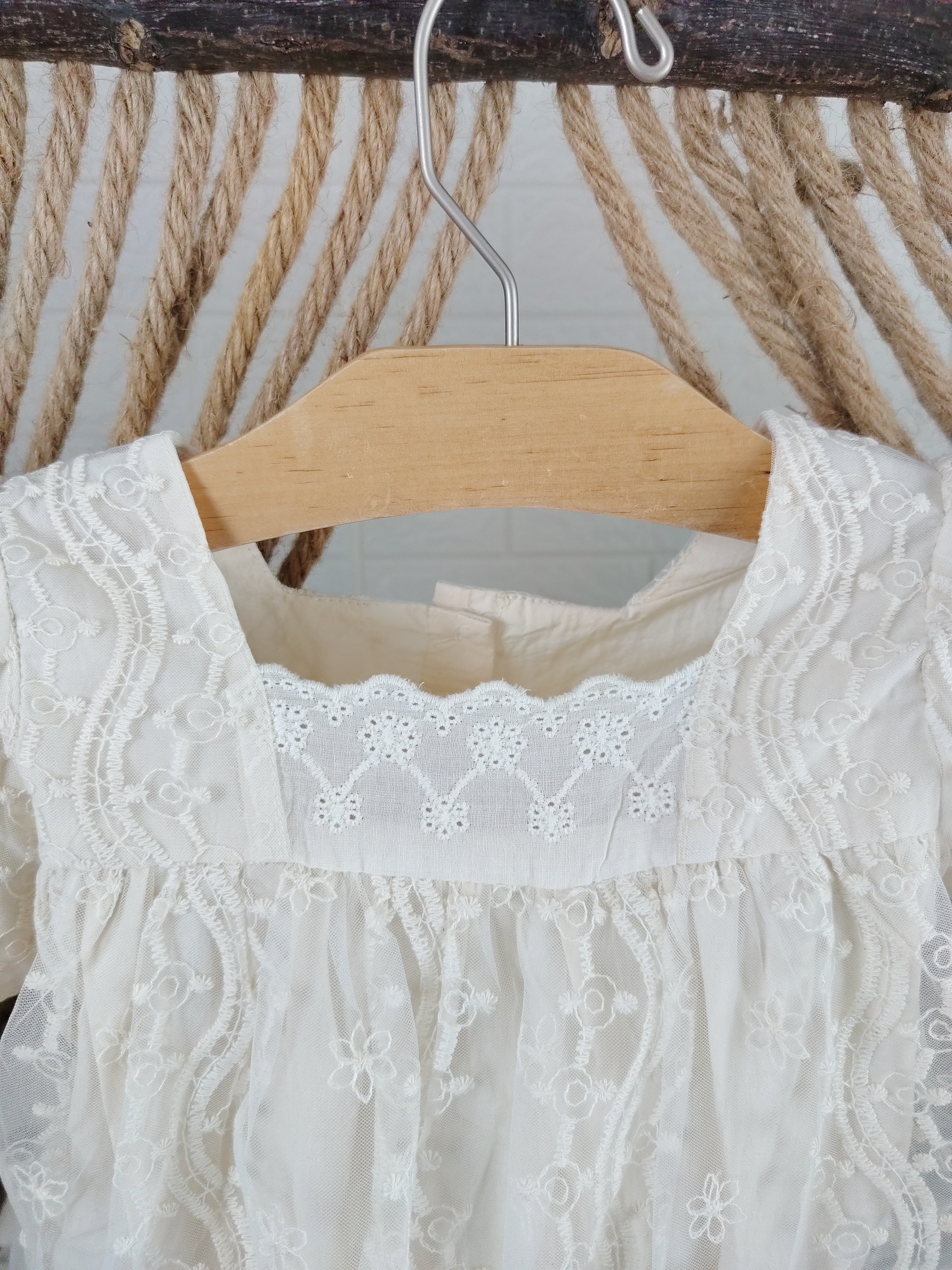 Beige Ruffle Romper