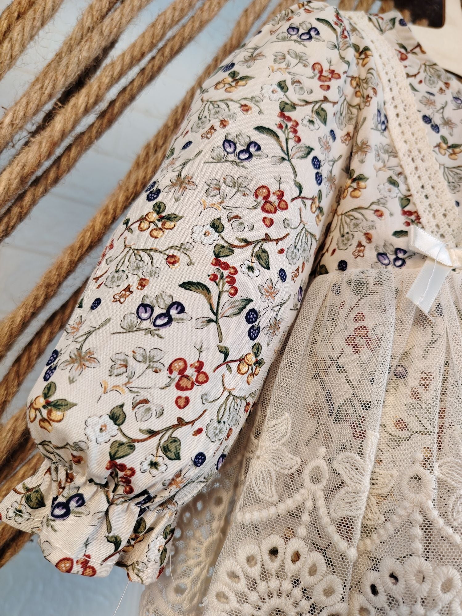 Flower Romper & Off-White Dress