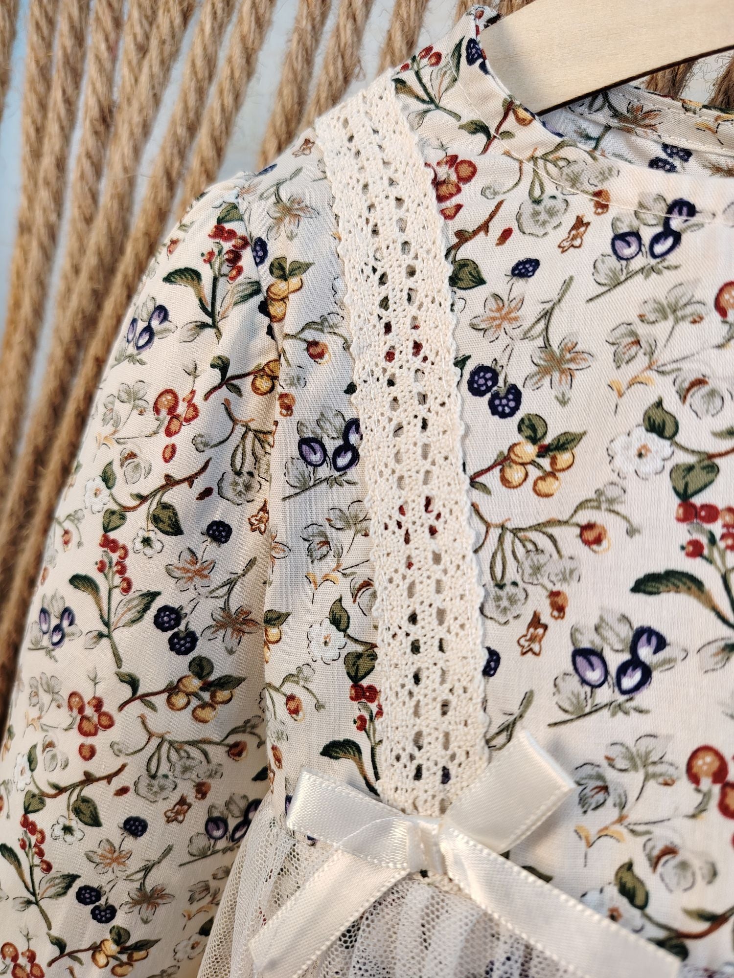 Flower Romper & Off-White Dress