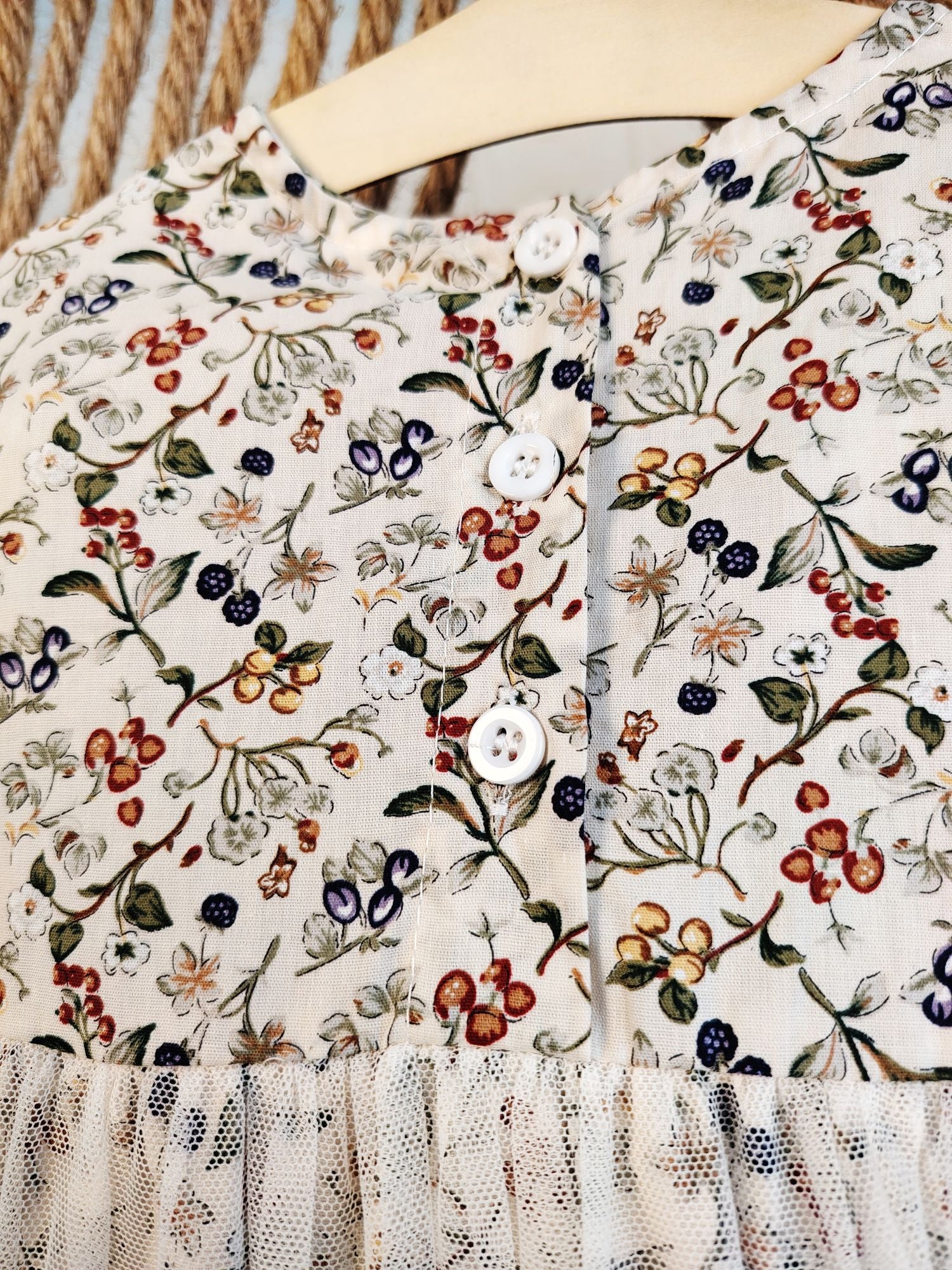 Flower Romper & Off-White Dress