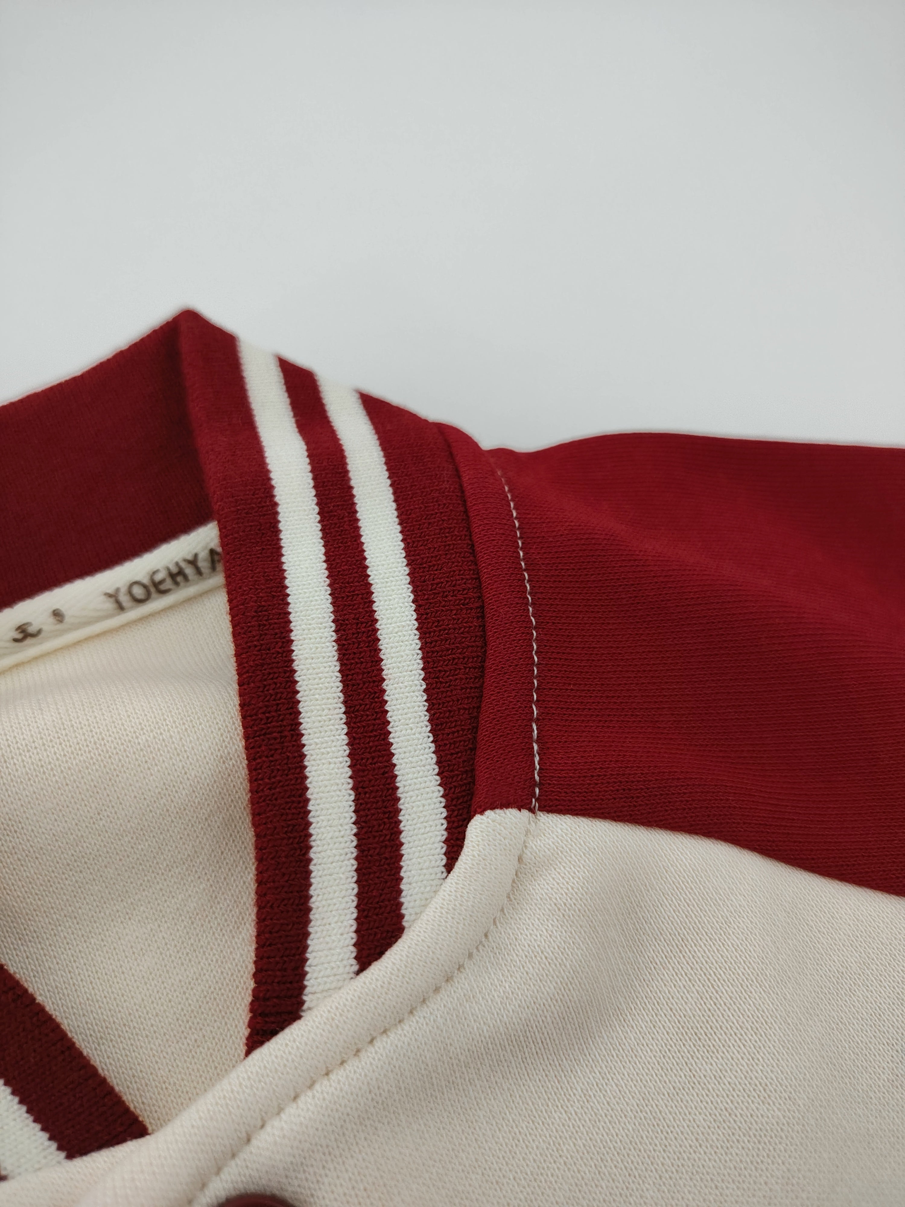 Red & Off-White Oversized Sport Jacket