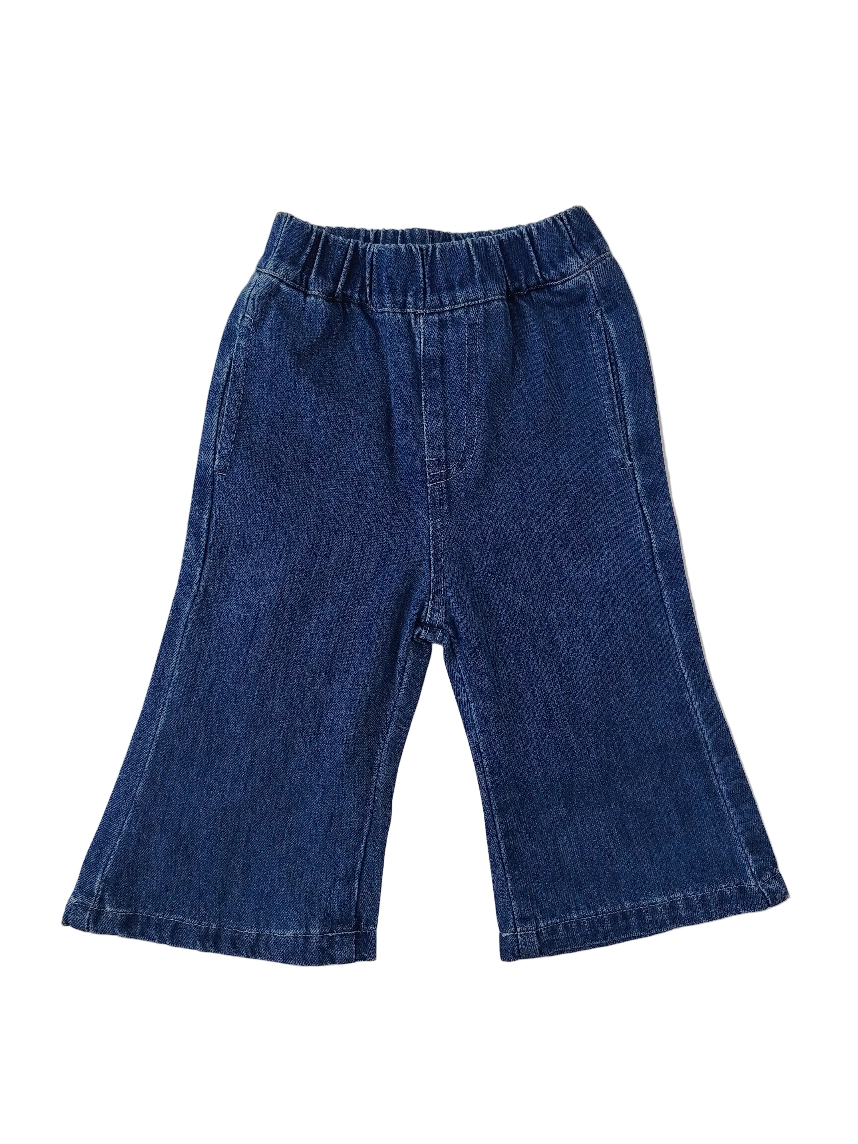 Blue Denim Bell Bottom Pants