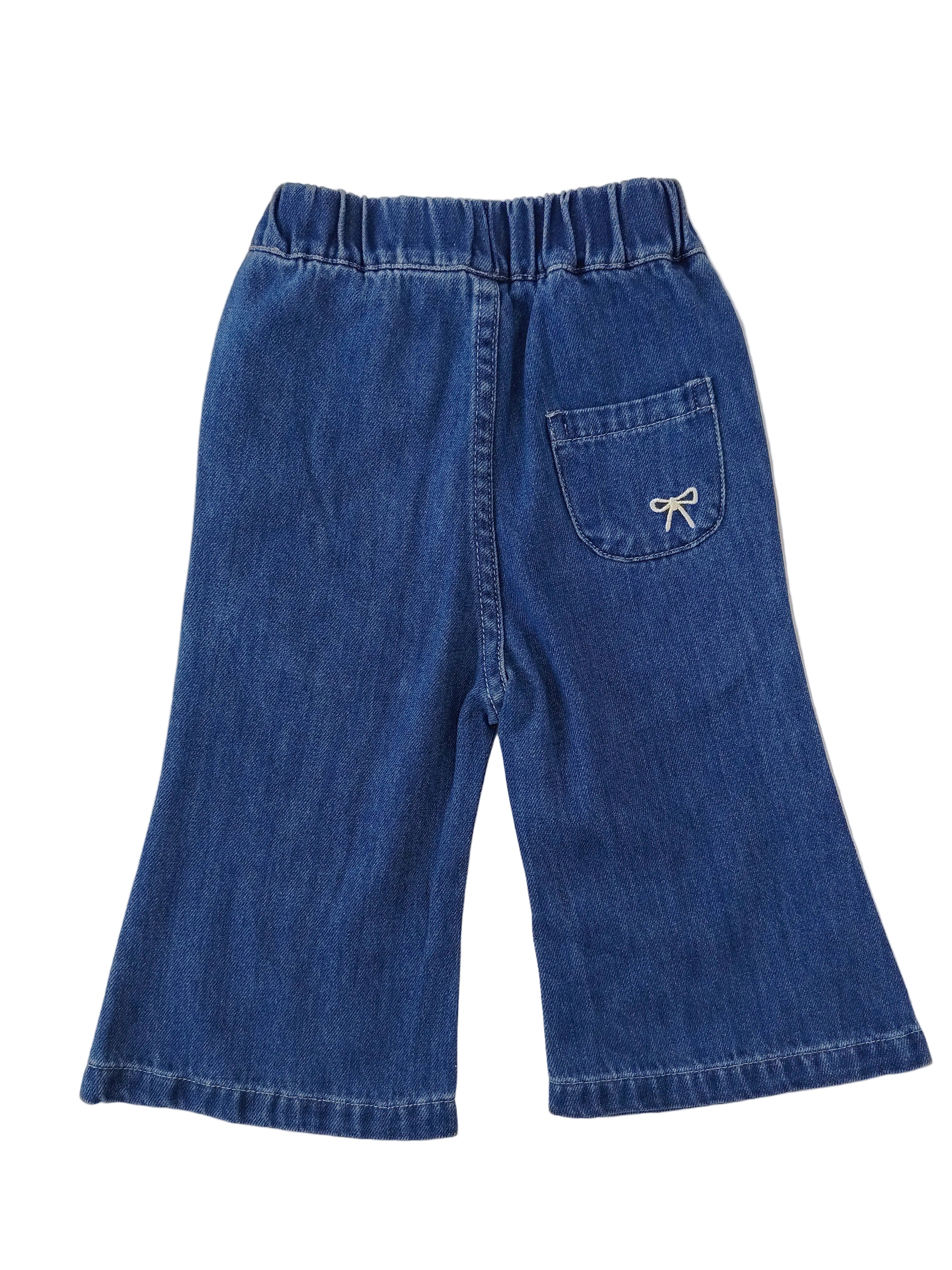 Blue Denim Bell Bottom Pants
