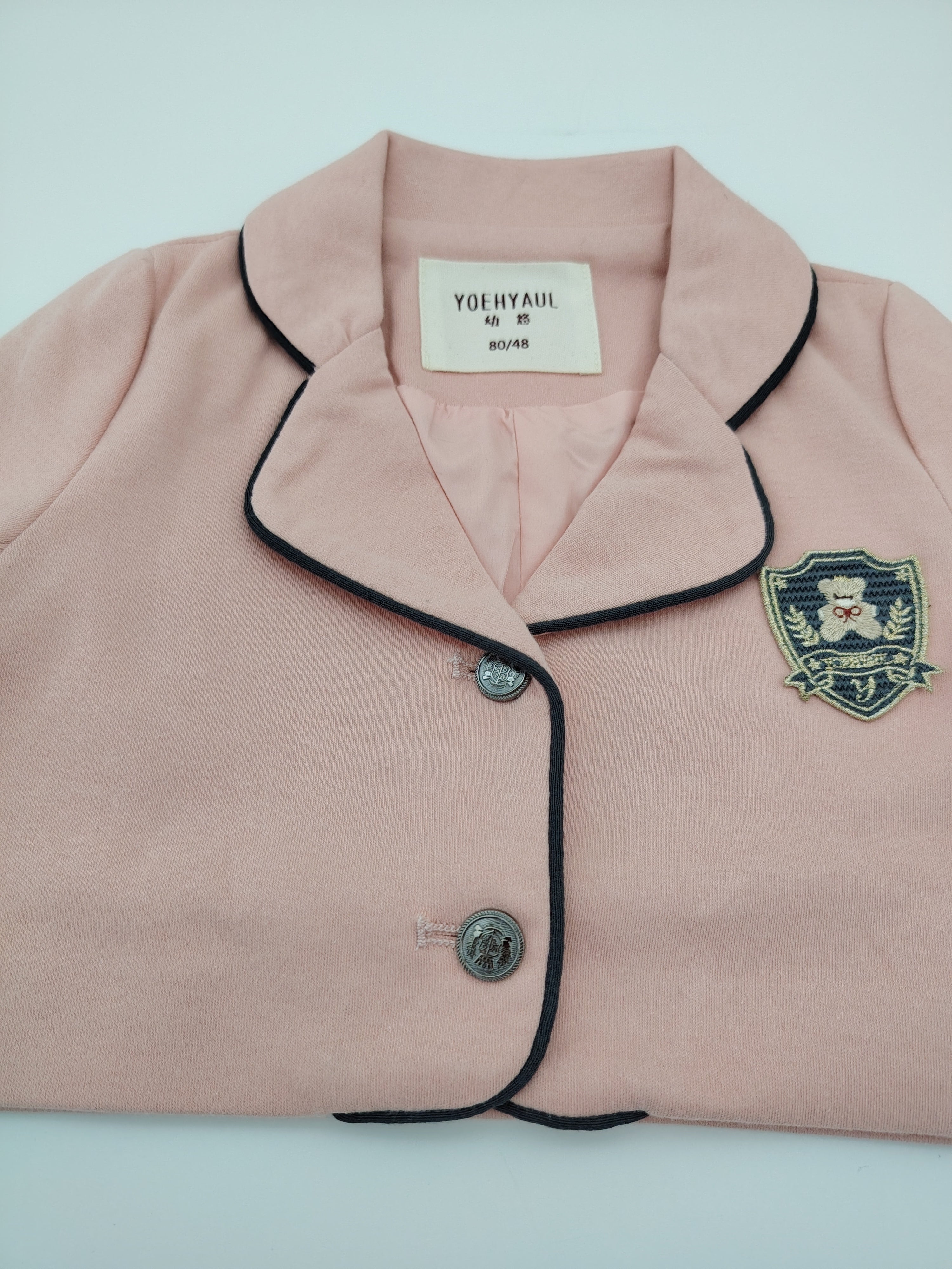 Pink Crop Top Blazer