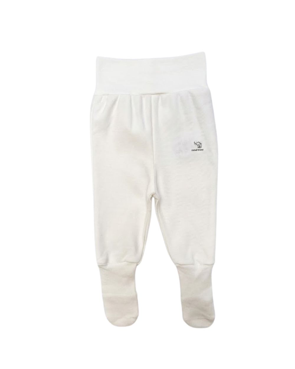 Nœud Blanc™ Organic Cotton High Waist Footed Pants