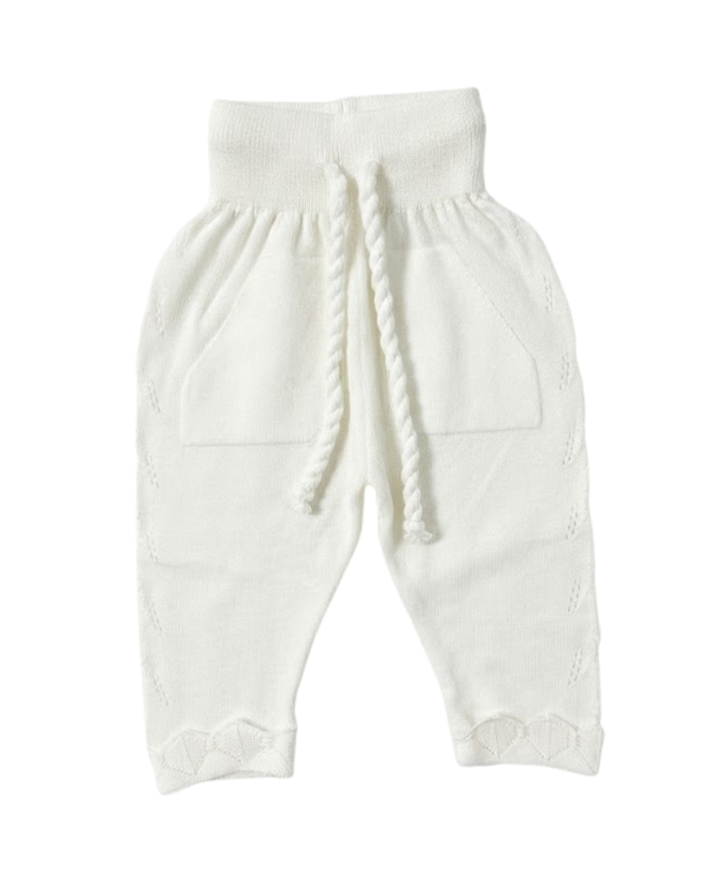 Off White Organic Crochet Dress Hospital Set 9 Pcs