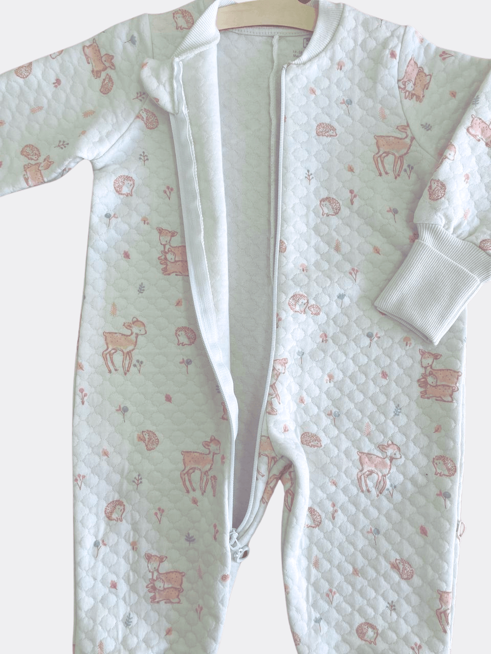 Light Mint And Pink Sleep Overall - La Farandole Paris