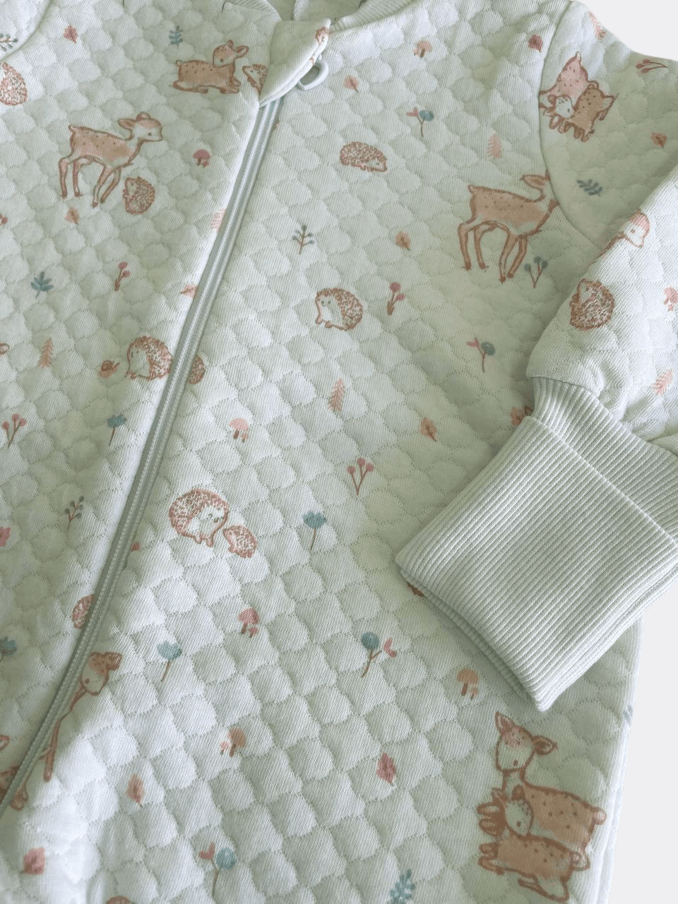 Light Mint And Pink Sleep Overall - La Farandole Paris