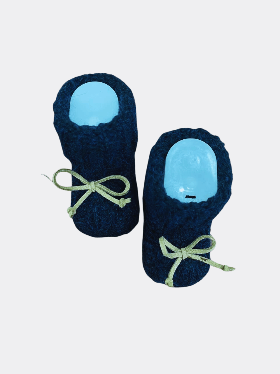 Brown Ruban Style Baby Booties - La Farandole Paris