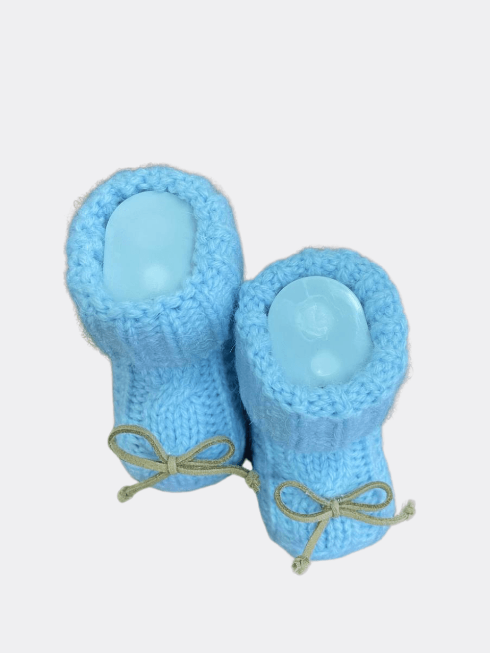 Brown Ruban Style Baby Booties - La Farandole Paris