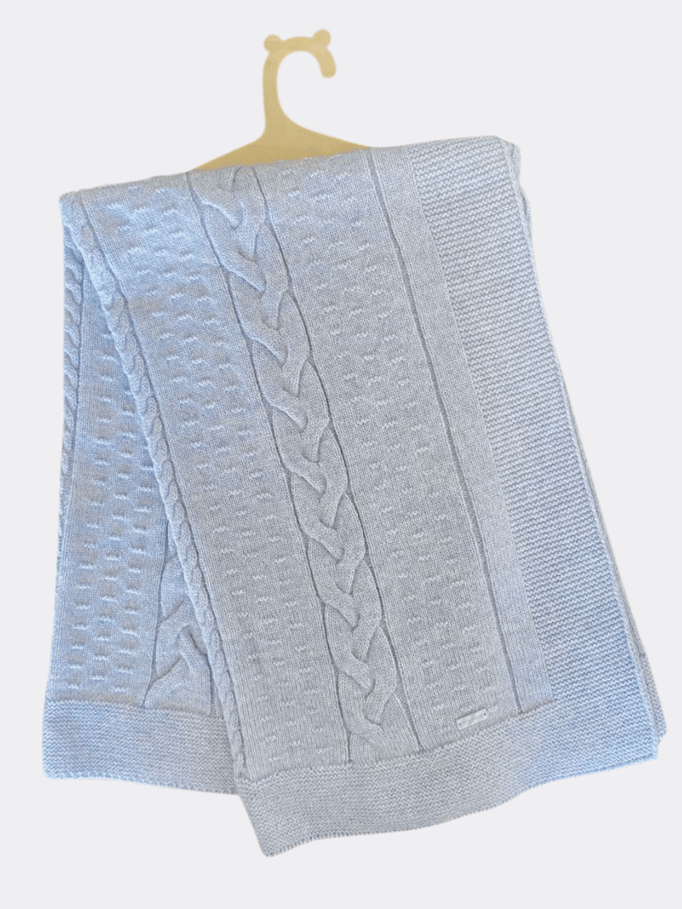 Blue Natural Wool Blanket - La Farandole Paris