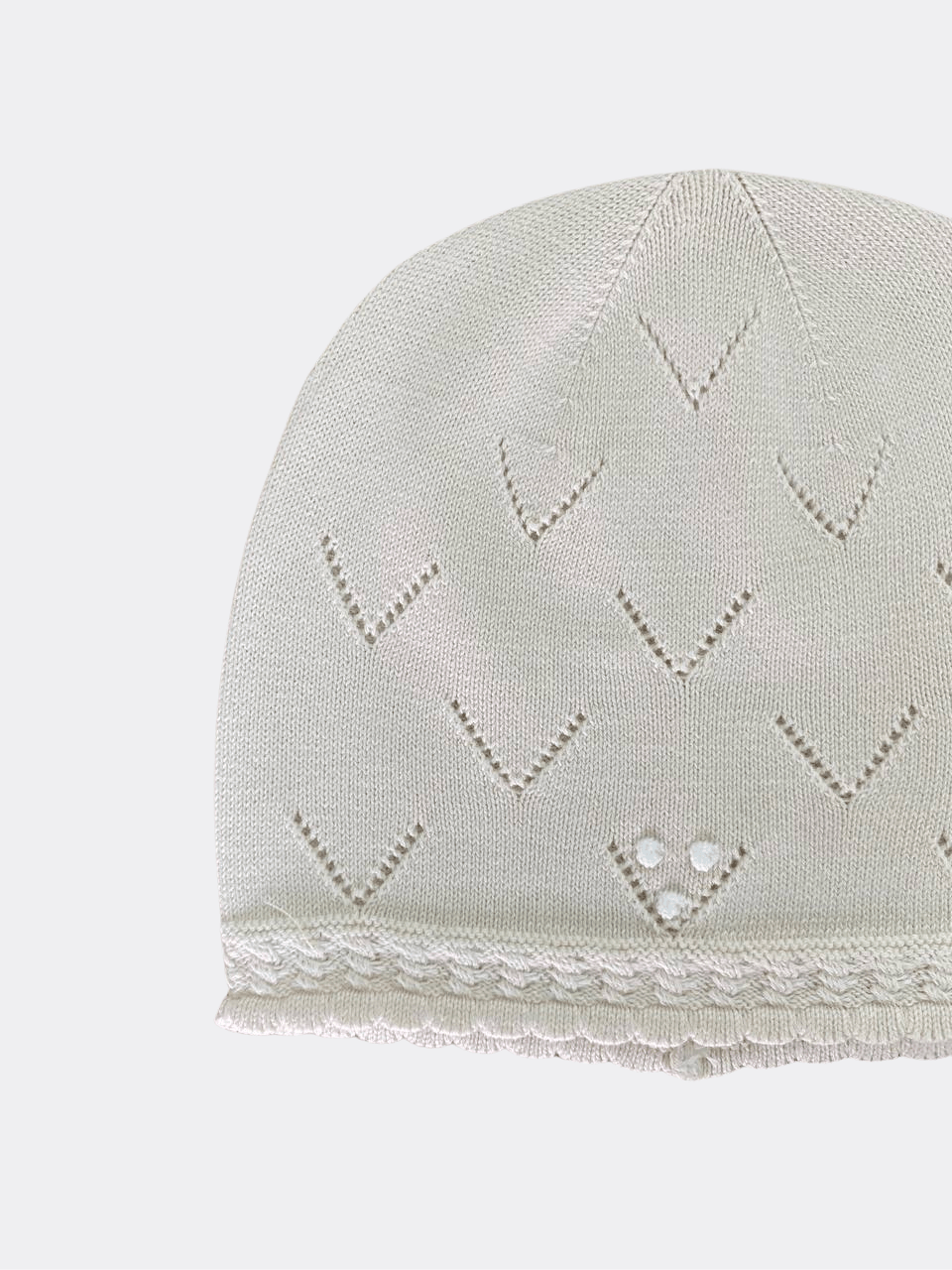 Beige Organic Cotton Hat - La Farandole Paris