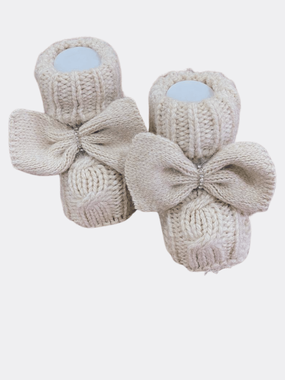 Bow Style Baby Booties - La Farandole Paris