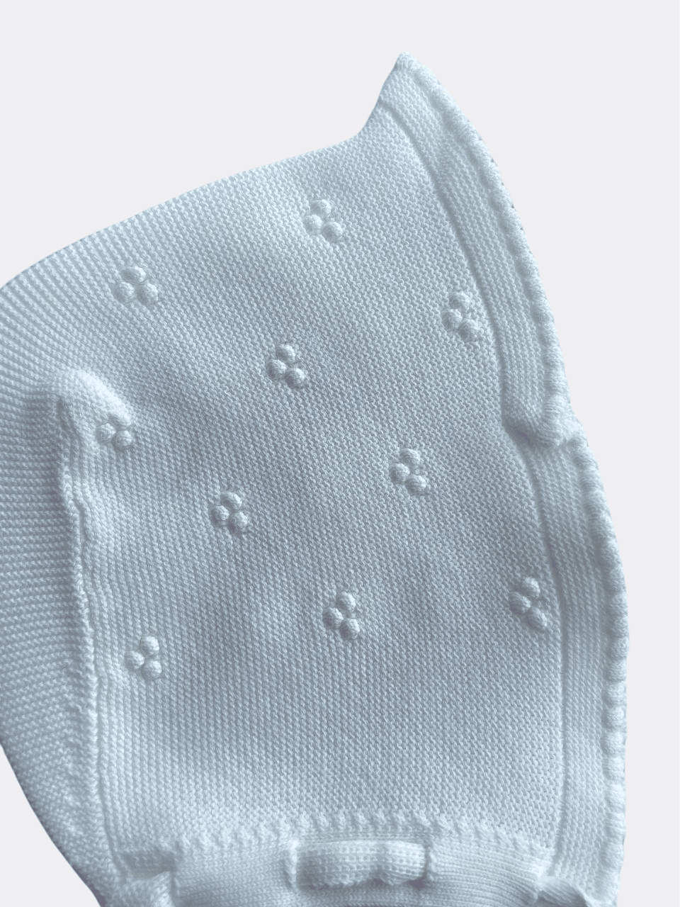 Off White Organic Cotton Hat For Baby girl - La Farandole Paris