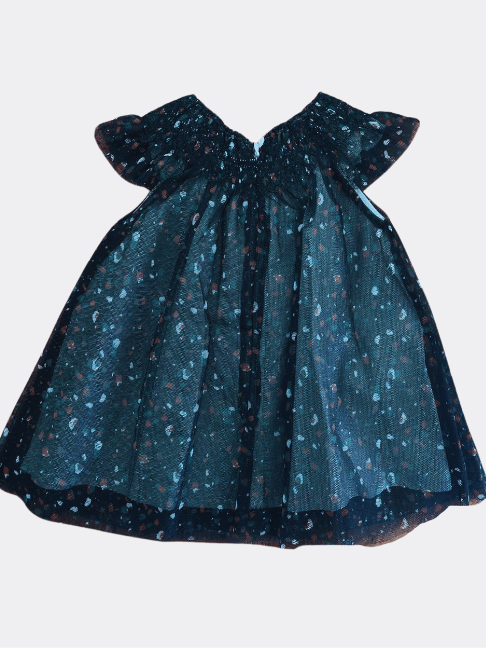 Black With Colors Dress - La Farandole Paris