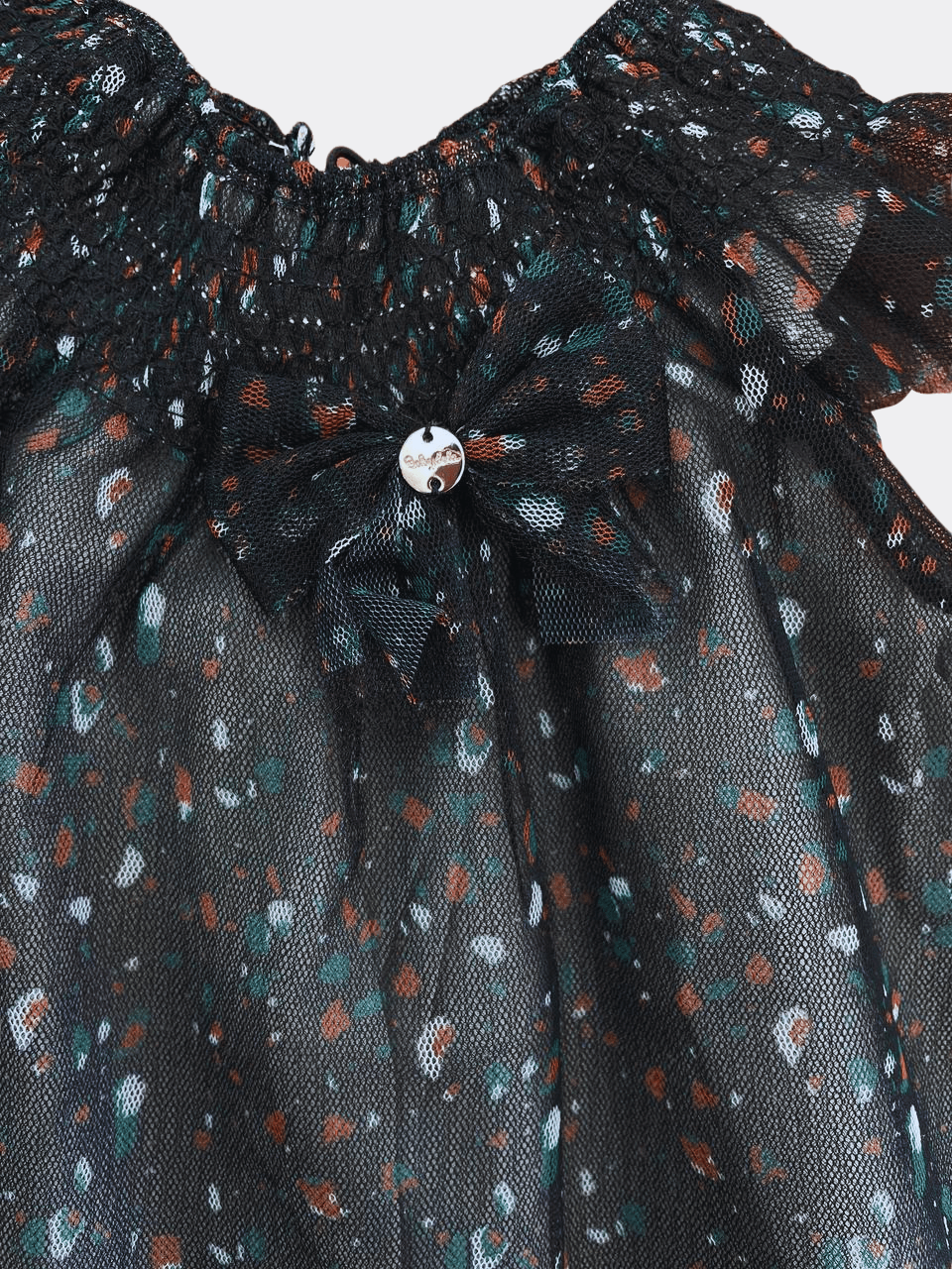 Black With Colors Dress - La Farandole Paris